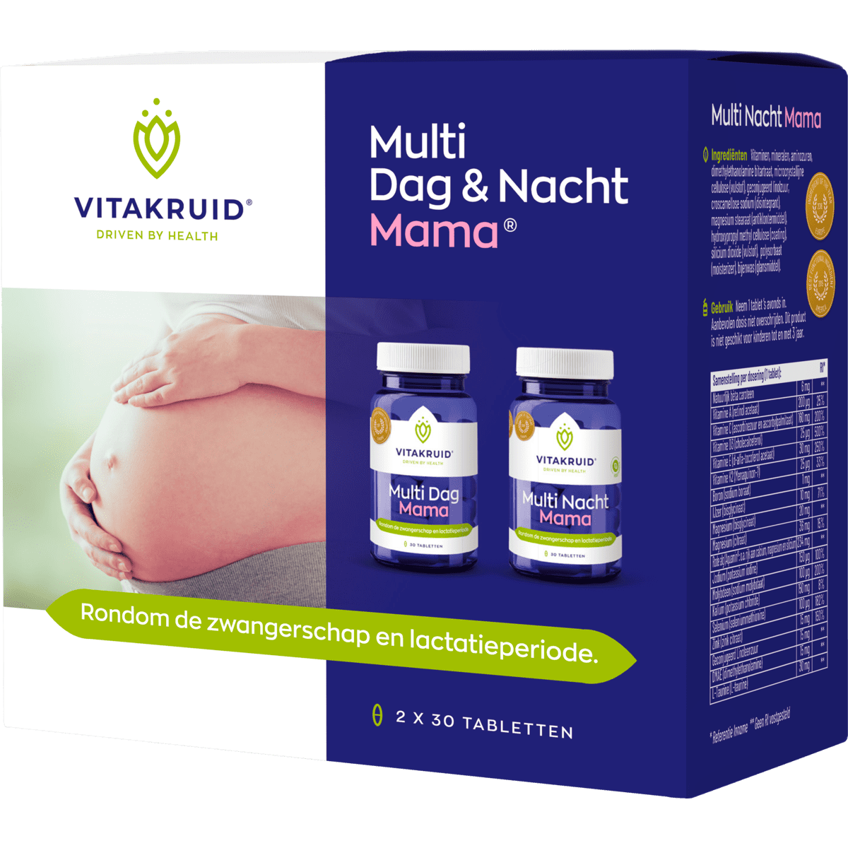 Vitakruid Multi Dag & Nacht Mama Tab 2 x 30 stuks