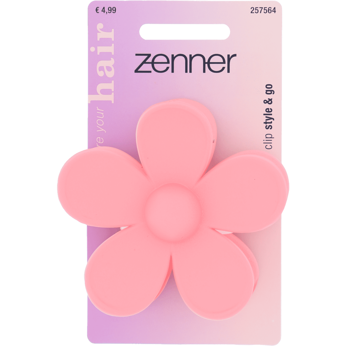 Zenner Haarklem Bloem Roze