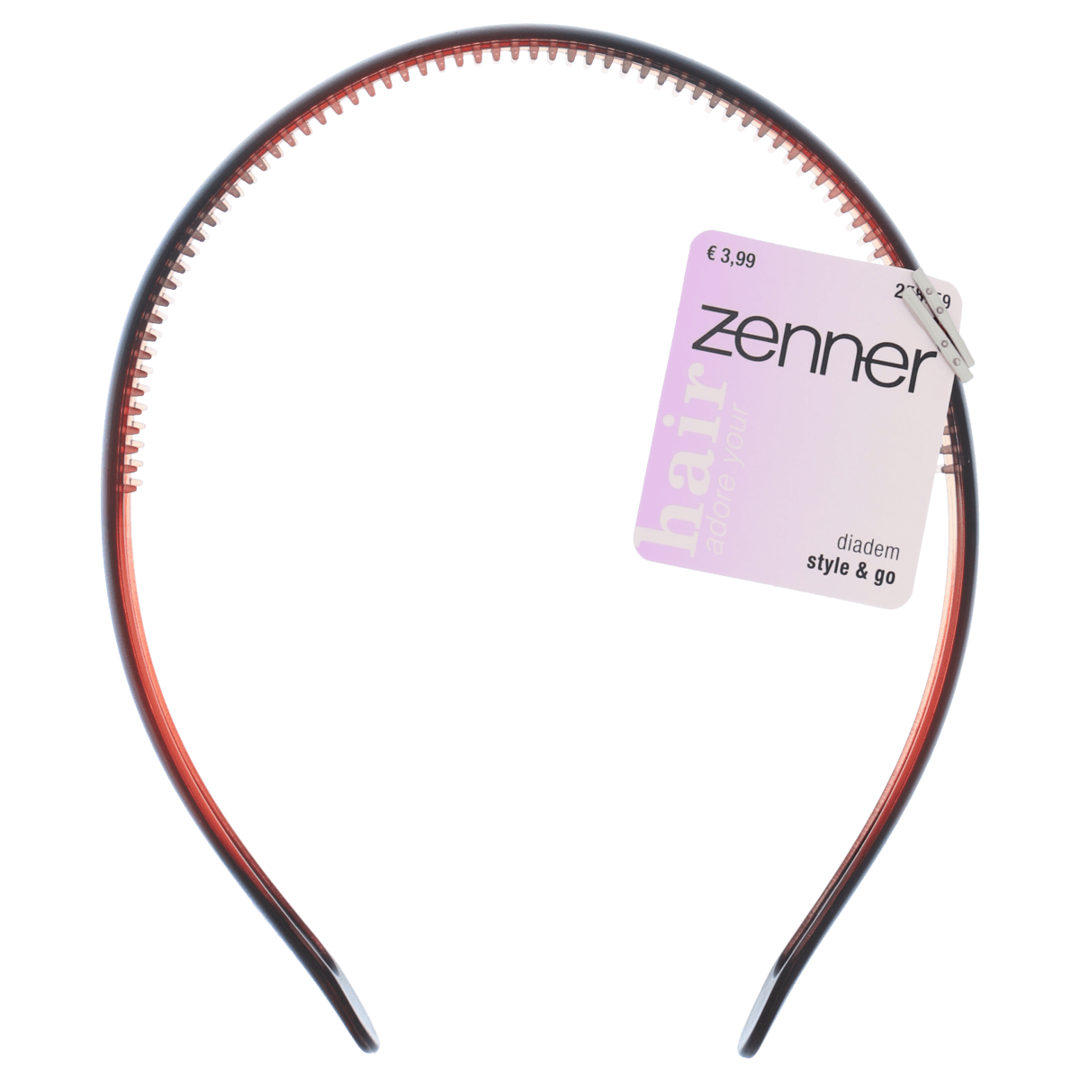 Zenner Diadeem�Standaard�17mm Bruin
