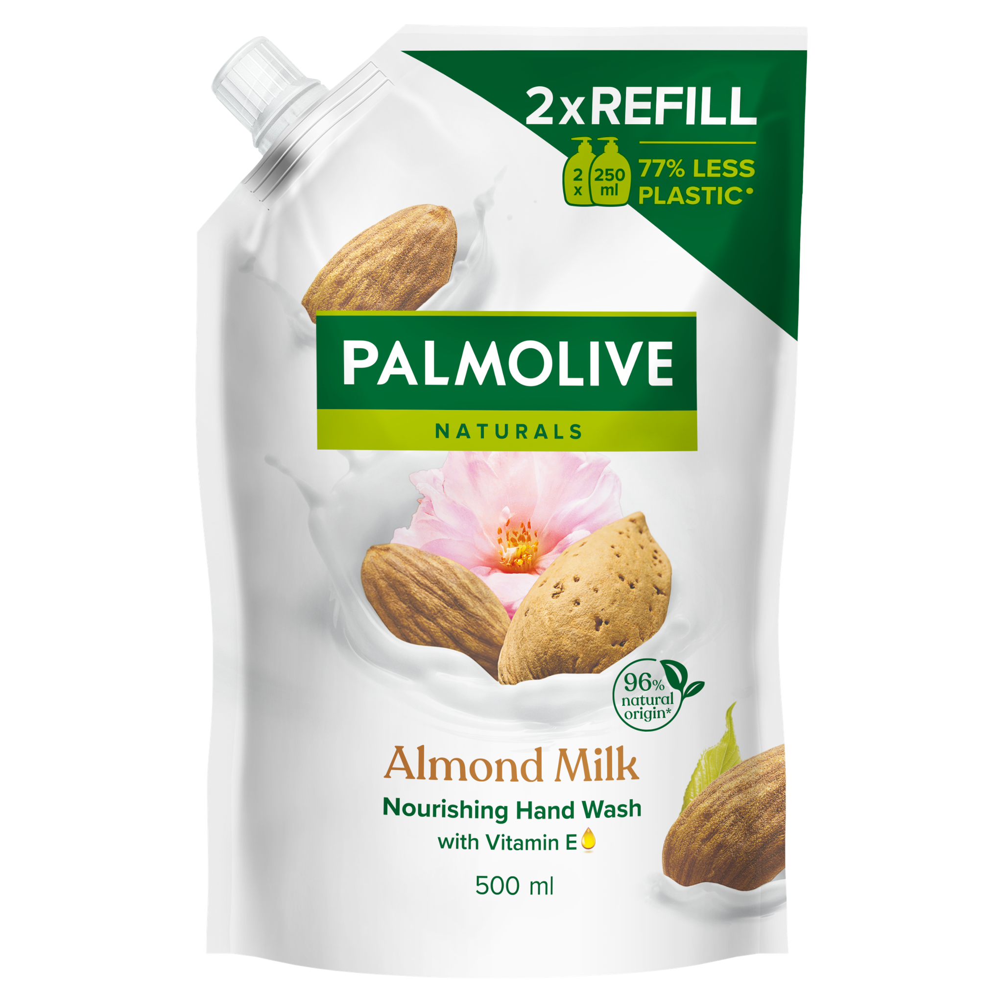 Palmolive Naturals Melk & Amandel Handzeep Navulzak 500 ML