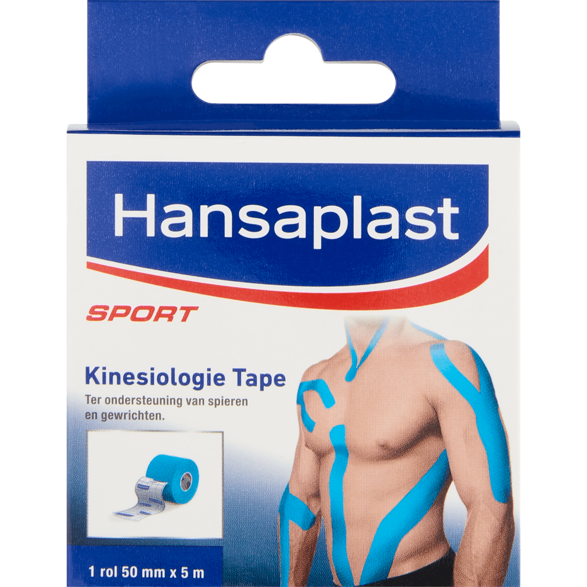 Hansaplast sport kinesio tape blauw 50 MM x 5 M 1 EA Etos