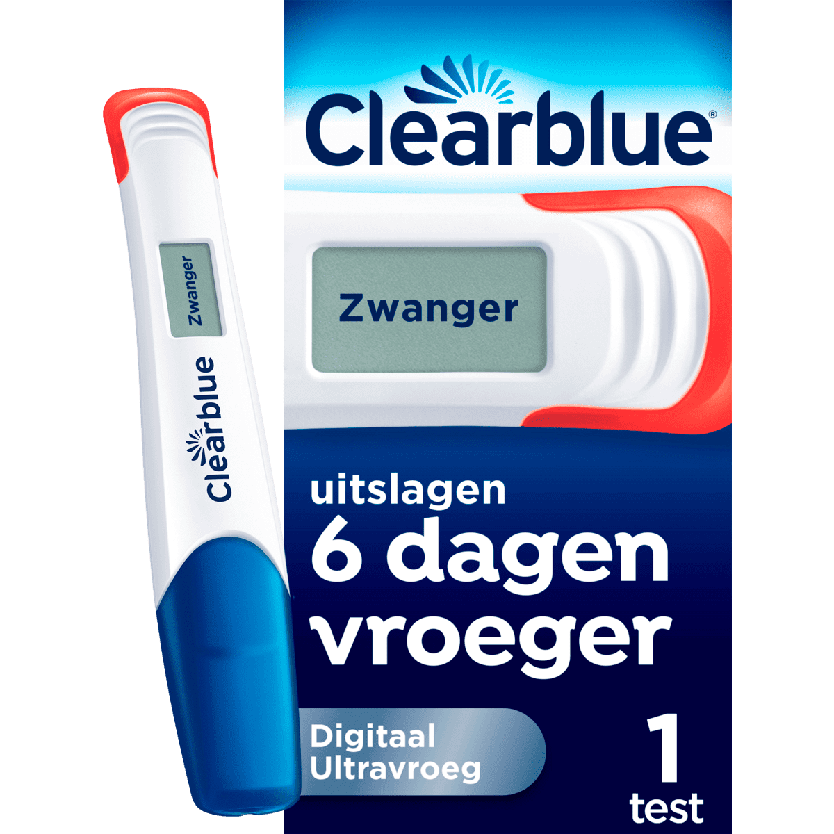 Clearblue Zwangerschapstest Digitaal Ultravroeg 1 stuk