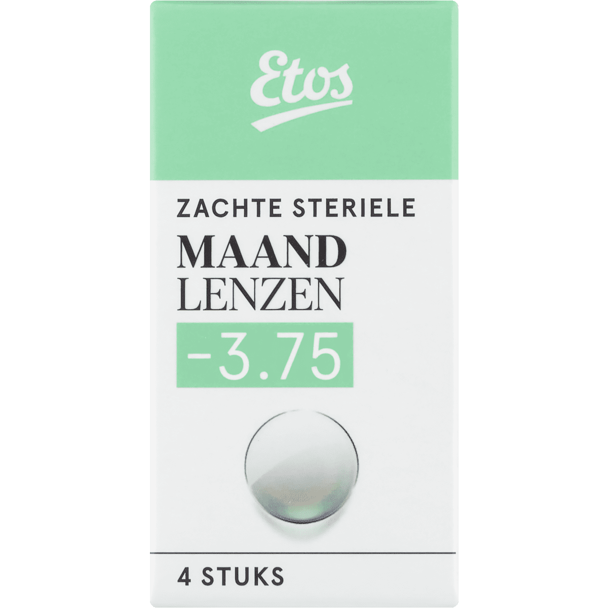 Etos Zachte Maandlenzen -3.75 4 stuks