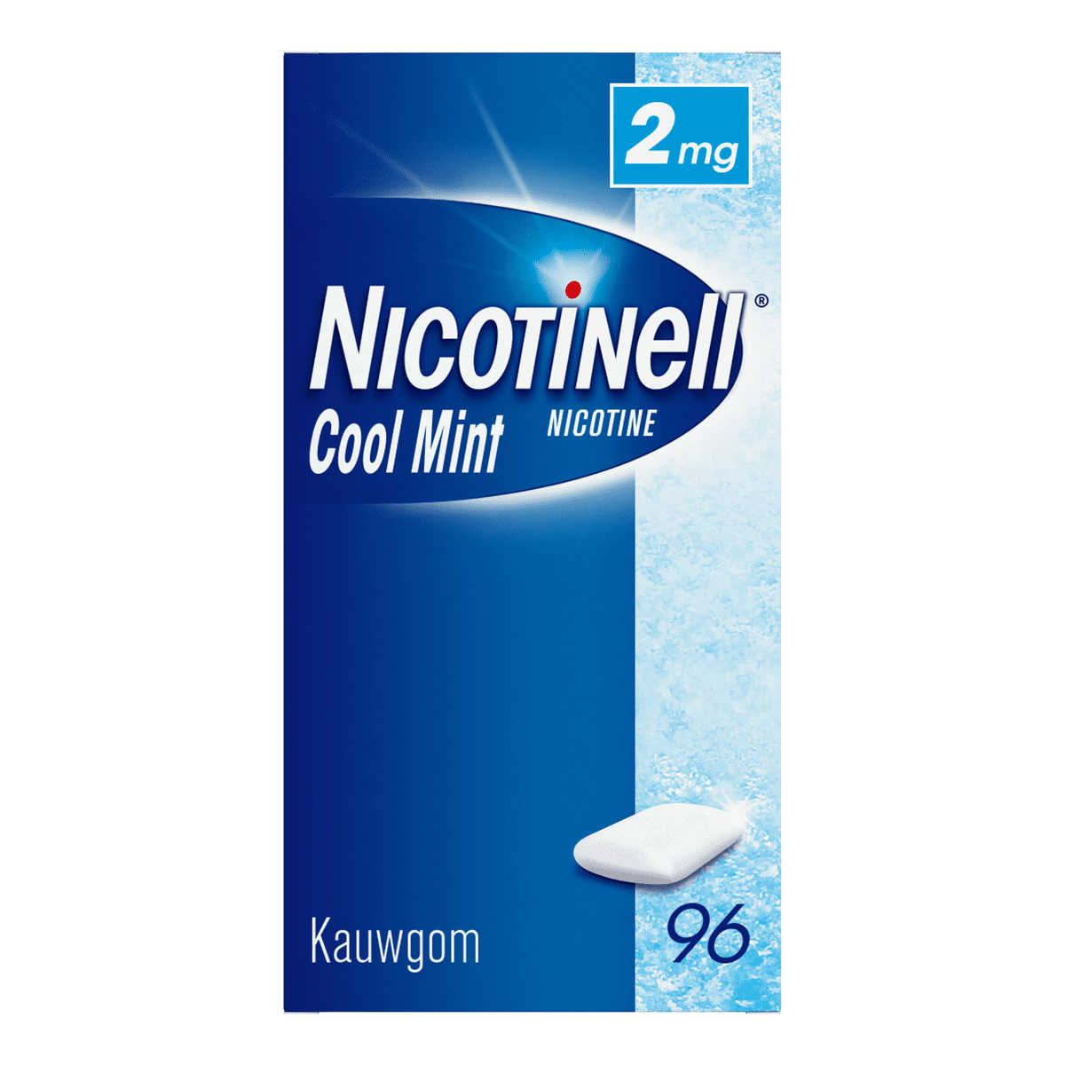 Nicotinell Kauwgom Cool Mint 2 MG Stoppen met Roken 96 stuks