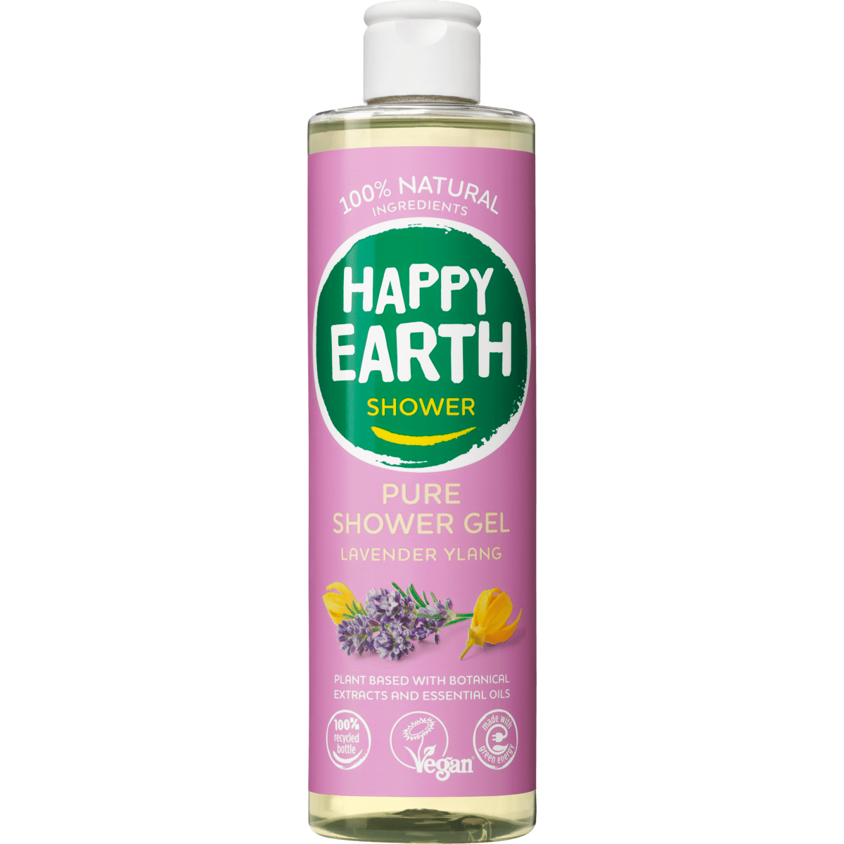 Happy Earth 100% Natuurlijke Lavender Ylang Douchegel 300 ML