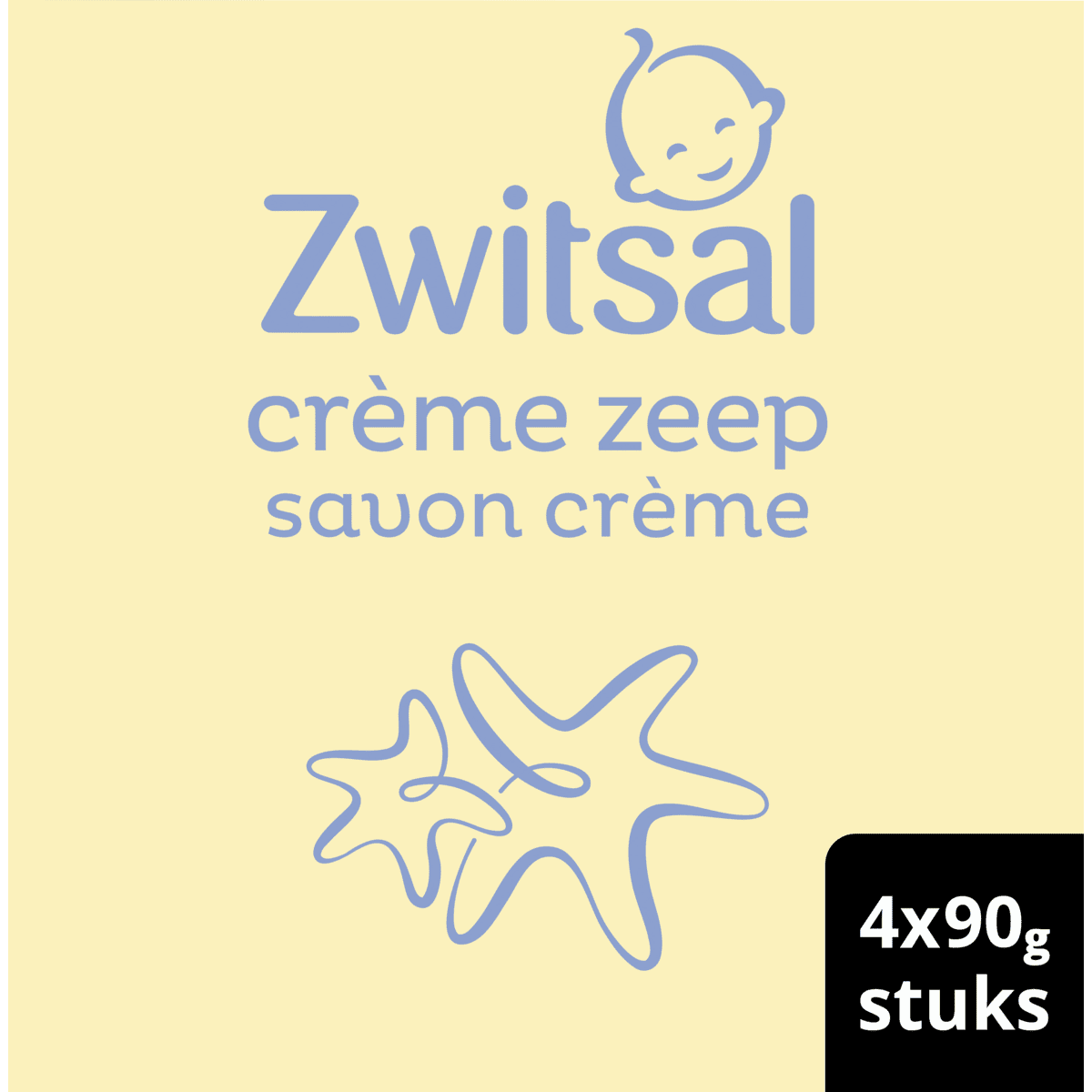 Zwitsal Crème Zeep 4x90 gram