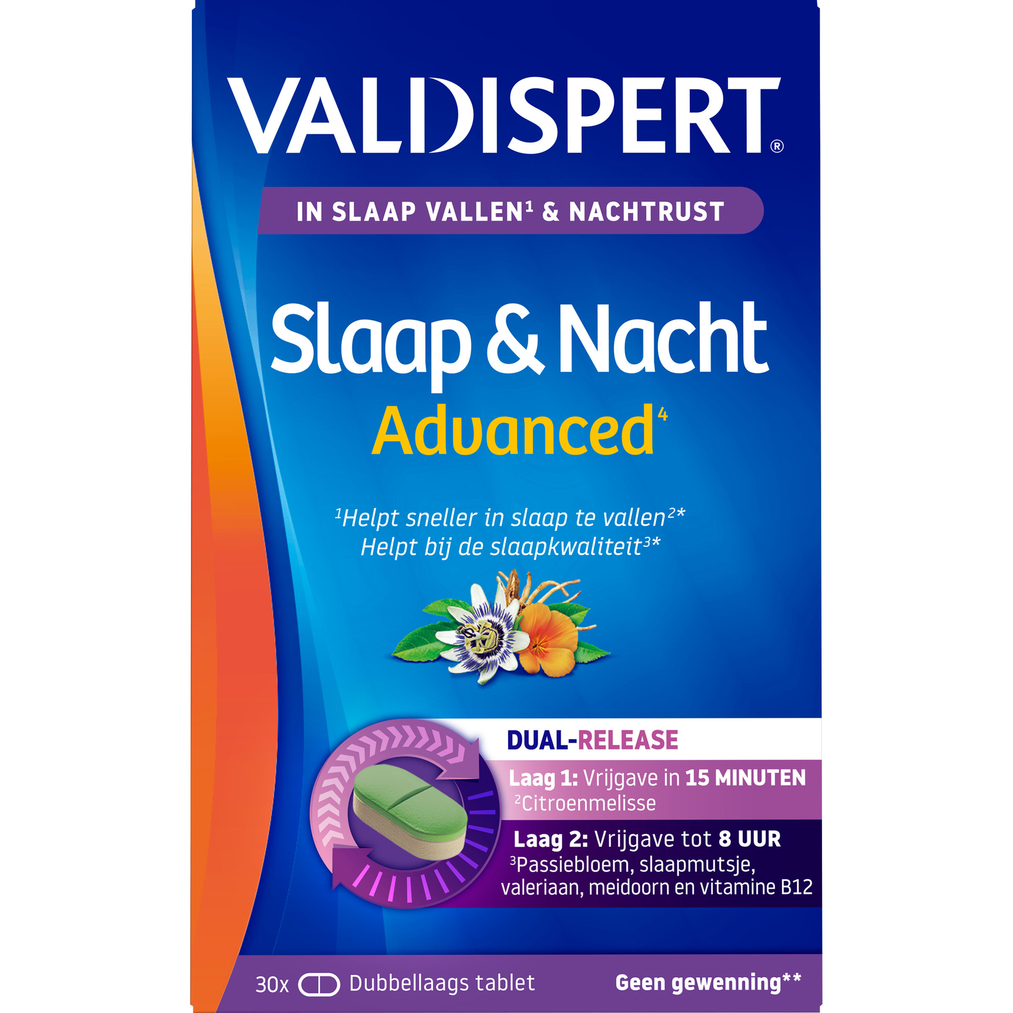 Valdispert Slaap en Nacht Advanced 30 Stuks