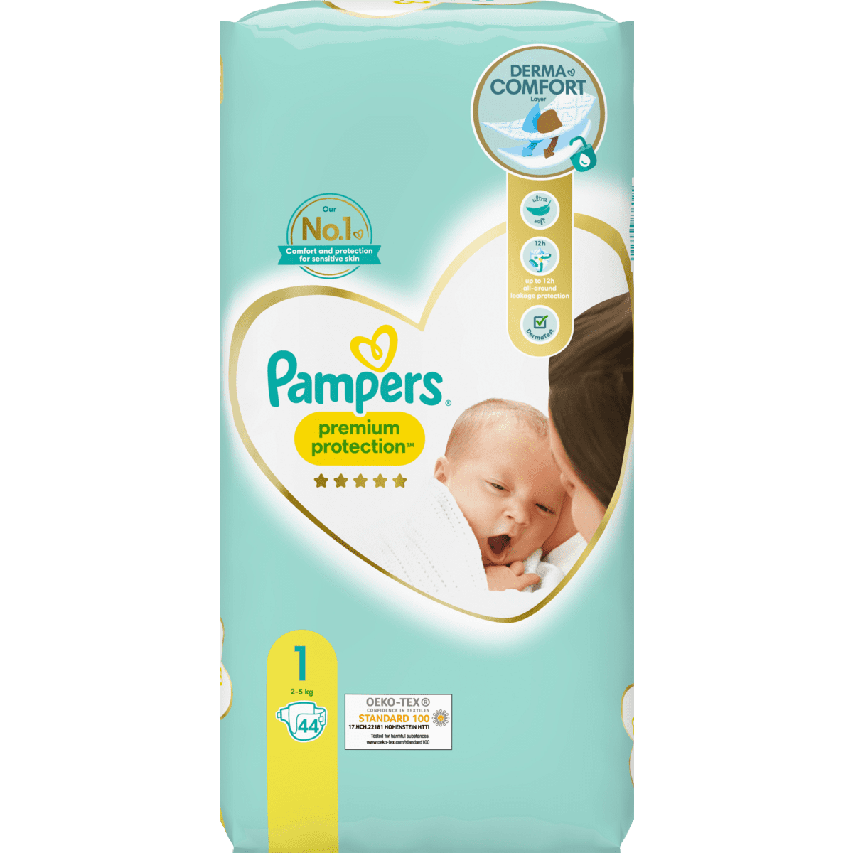 historisch amateur Buitensporig Pampers Premium Protection Maat 1 (2kg-5kg) 44 Luiers 44 EA | Etos