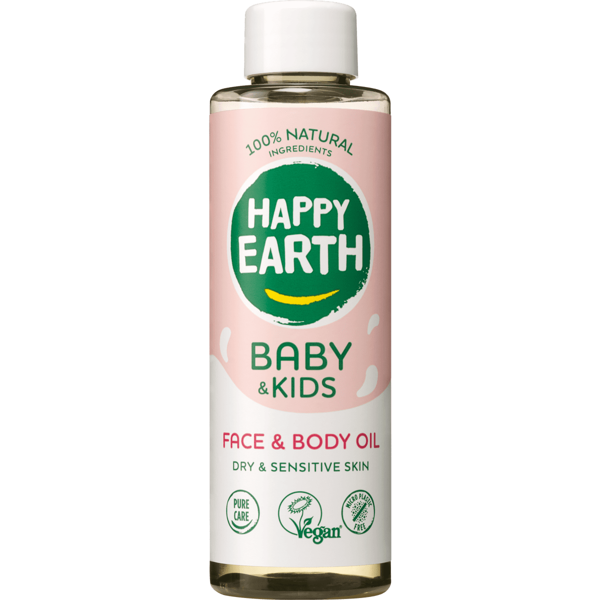 Happy Earth 100% Natuurlijke Baby & Kids Gezicht & Lichaam Olie 150 ML