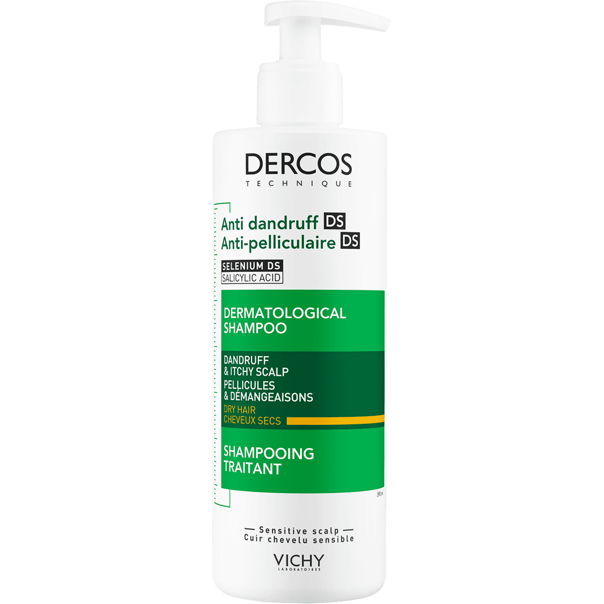 Vichy Dercos Anti-Roos Shampoo Droog Haar 390 ML