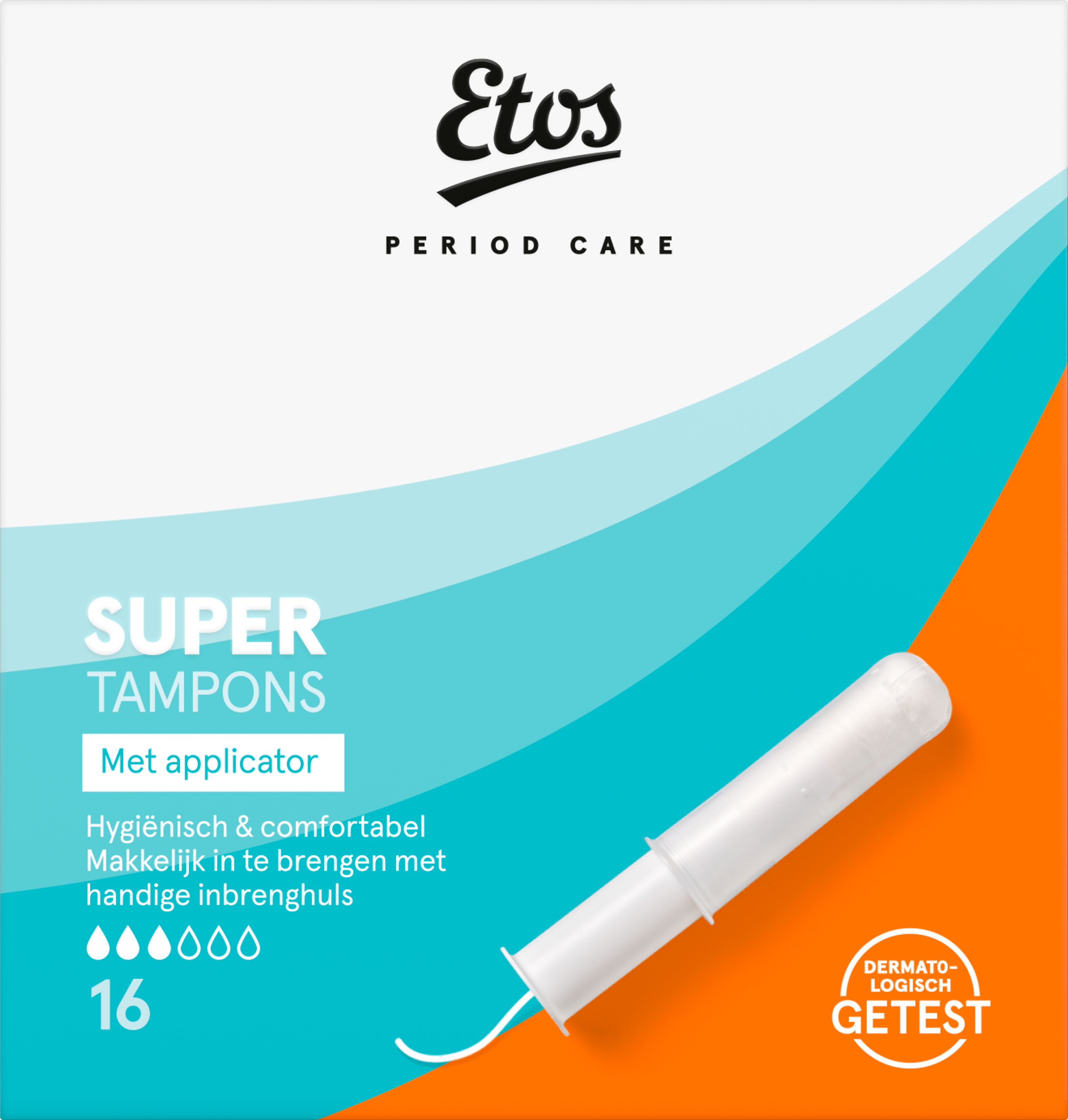 Etos Super Tampons Met Applicator 16 stuks