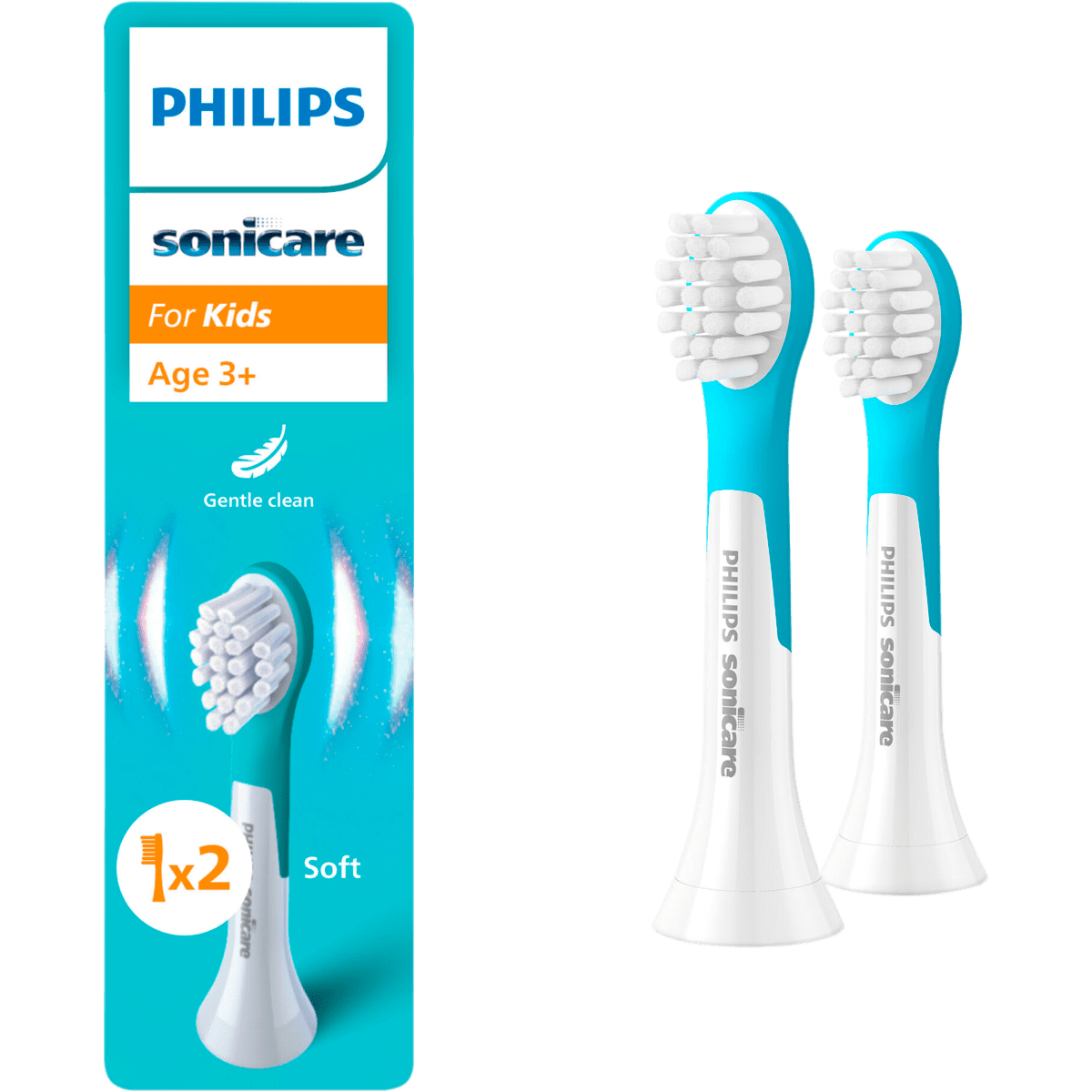 Philips Sonicare Kids Opzetborstels Small 3-7 Jaar HX6032/90 2 stuks