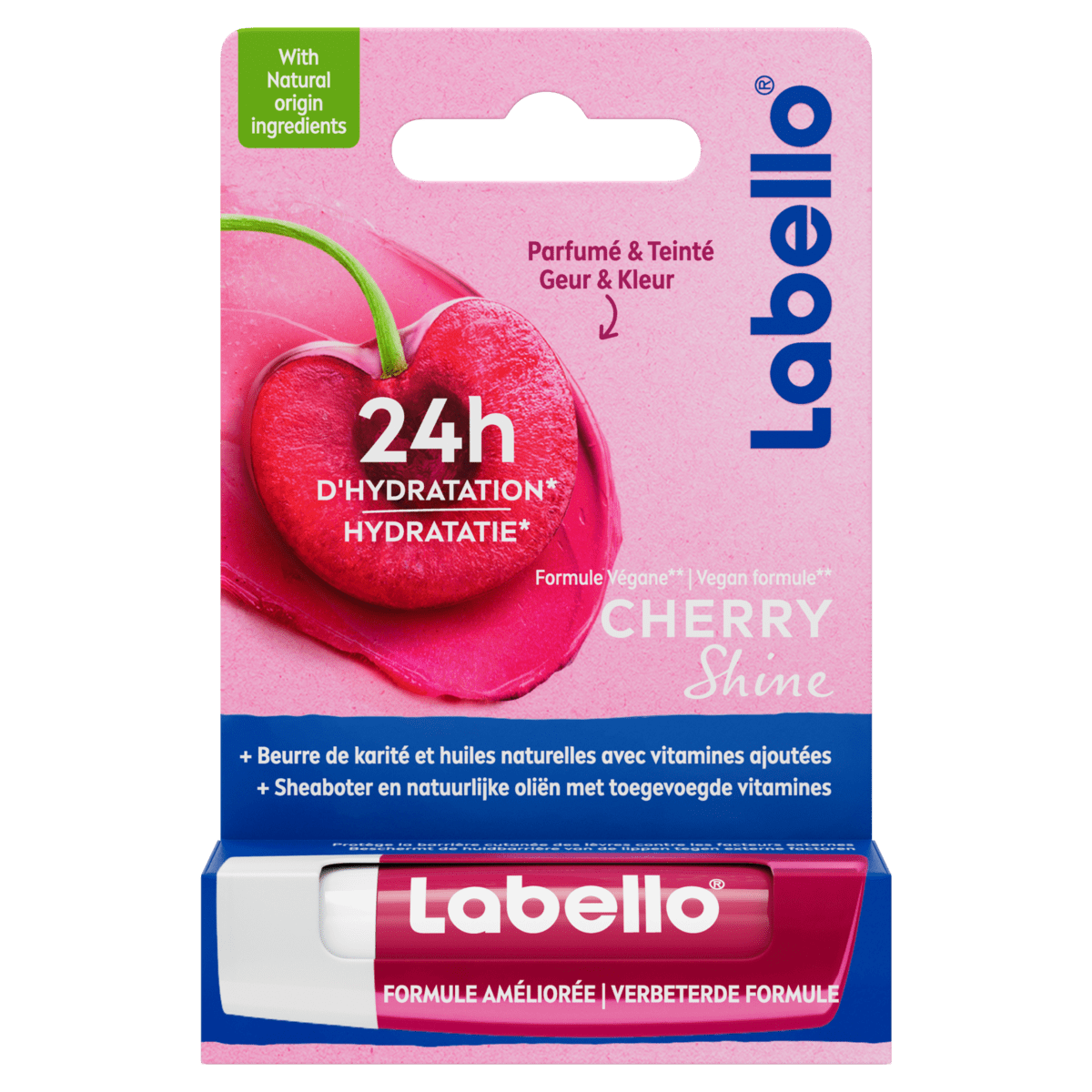 Labello Cherry Shine 24u Hydratatie Lippenbalsem