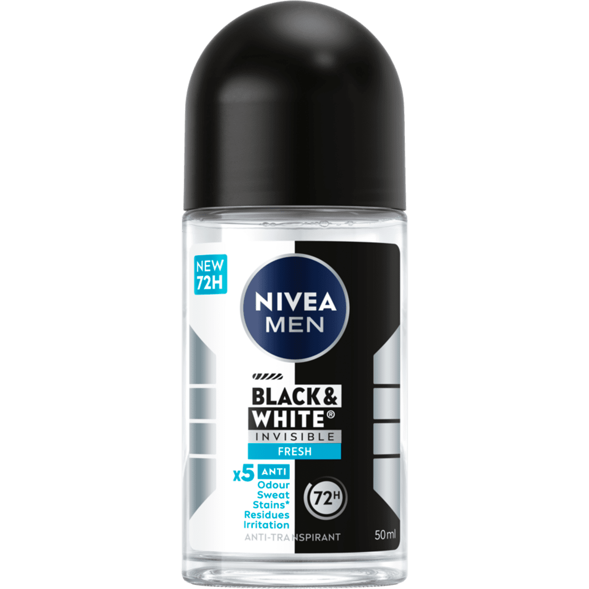 NIVEA MEN Black & White Invisible Fresh Deodorant Roller 50 ML