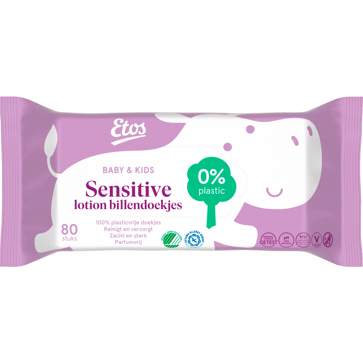 Etos Baby & Kids Sensitive Lotion Billendoekjes 80 stuks