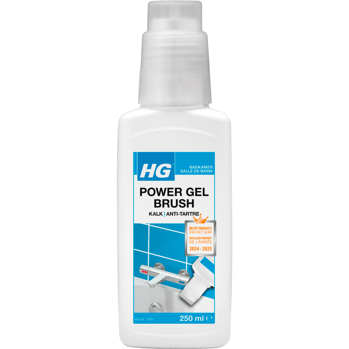 HG Power Gel Brush Kalk 250 ML