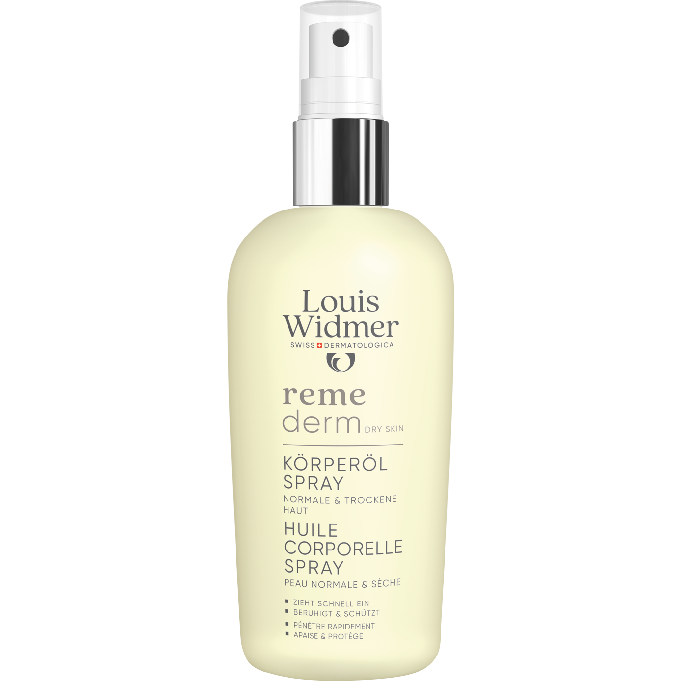 Louis Widmer Remederm Lichaamsolie Spray 150 ML
