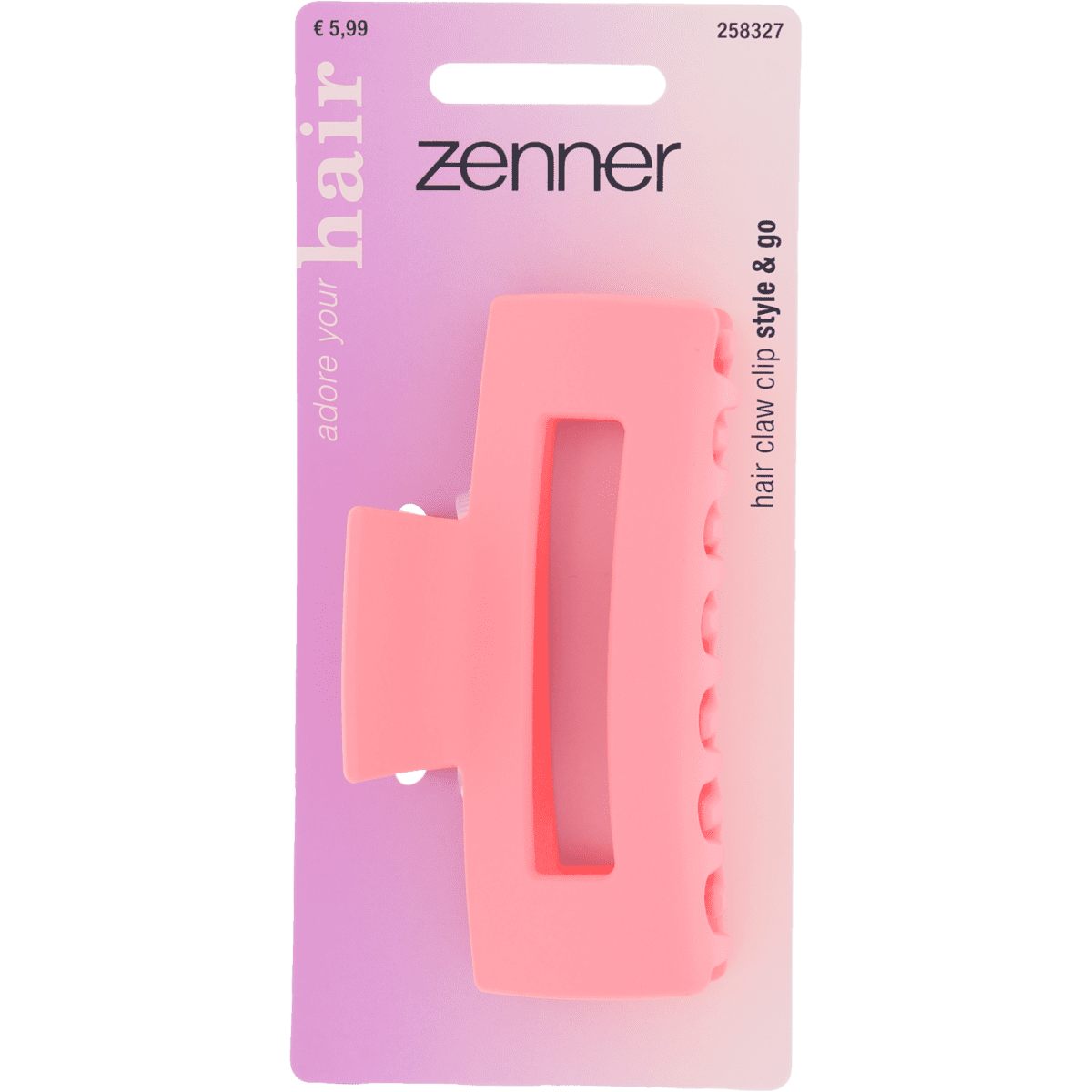Zenner Haarklem Blok Roze
