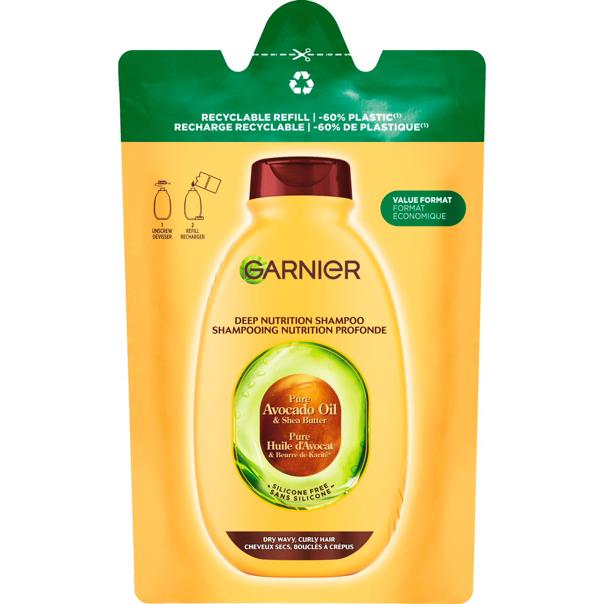 Garnier Loving Blends Refill Avocado Olie & Shea Boter Shampoo 250 ML