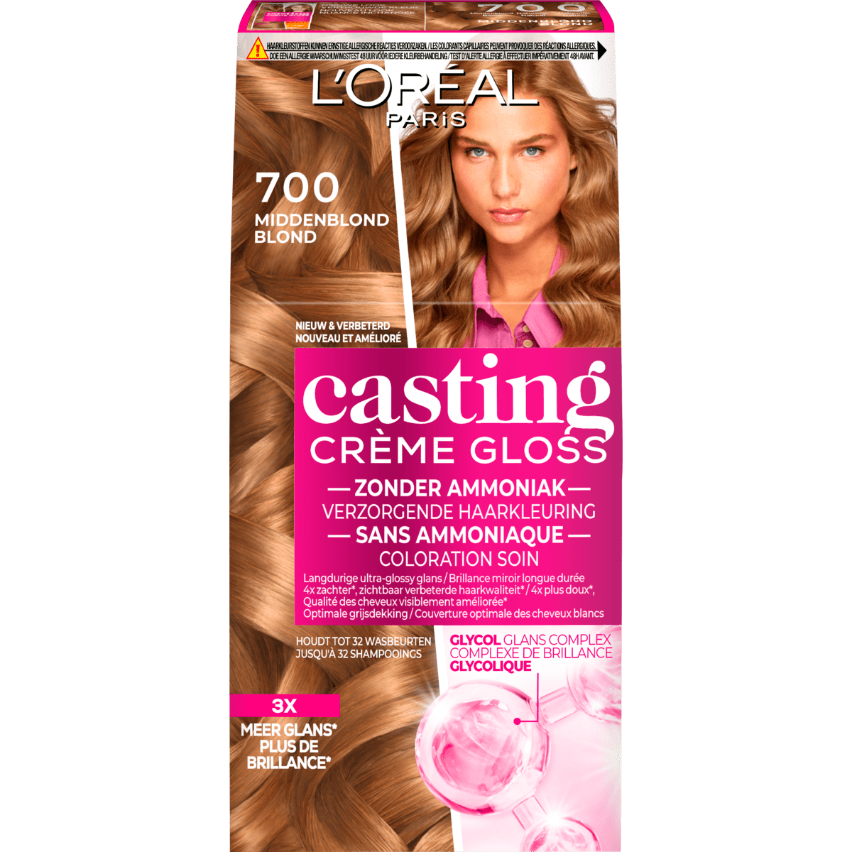 L'Oréal Paris Casting Crème Gloss Haarverf 700 Mocha Mania Middenblond