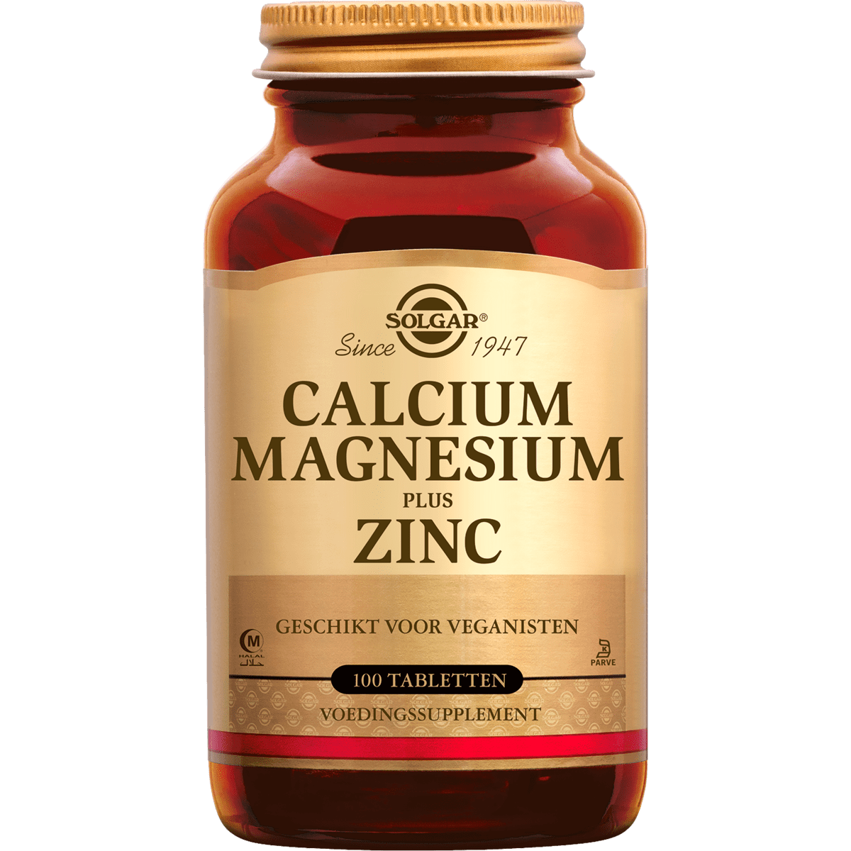 Solgar Calcium Magnesium plus Zinc 100 tabletten 100 EA Etos