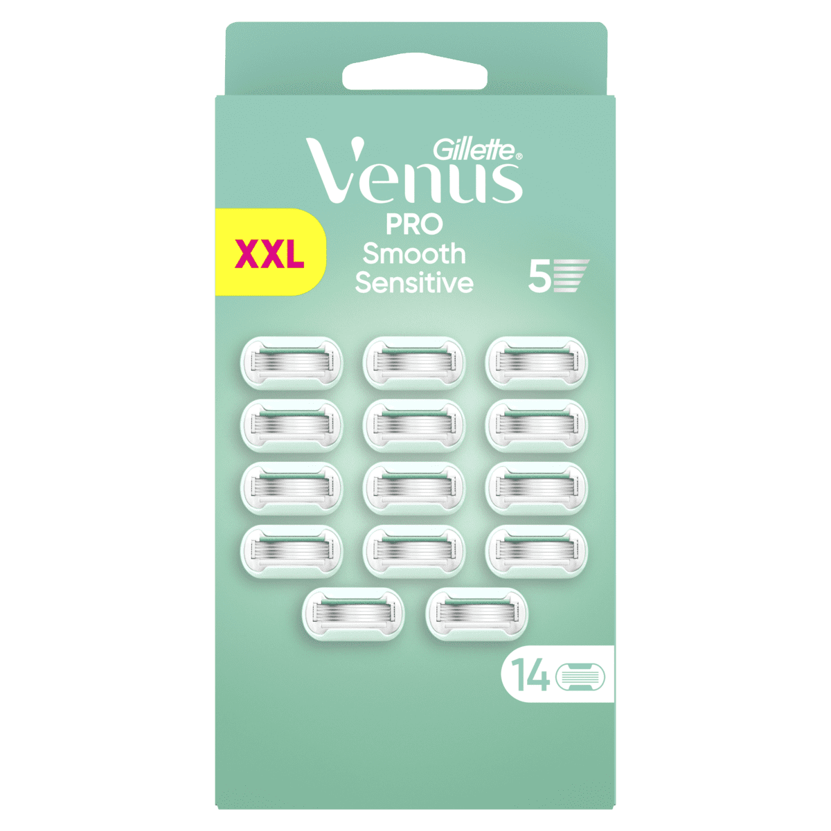 Gillette Venus Pro Smooth Sensitive Navulmesjes 14 stuks