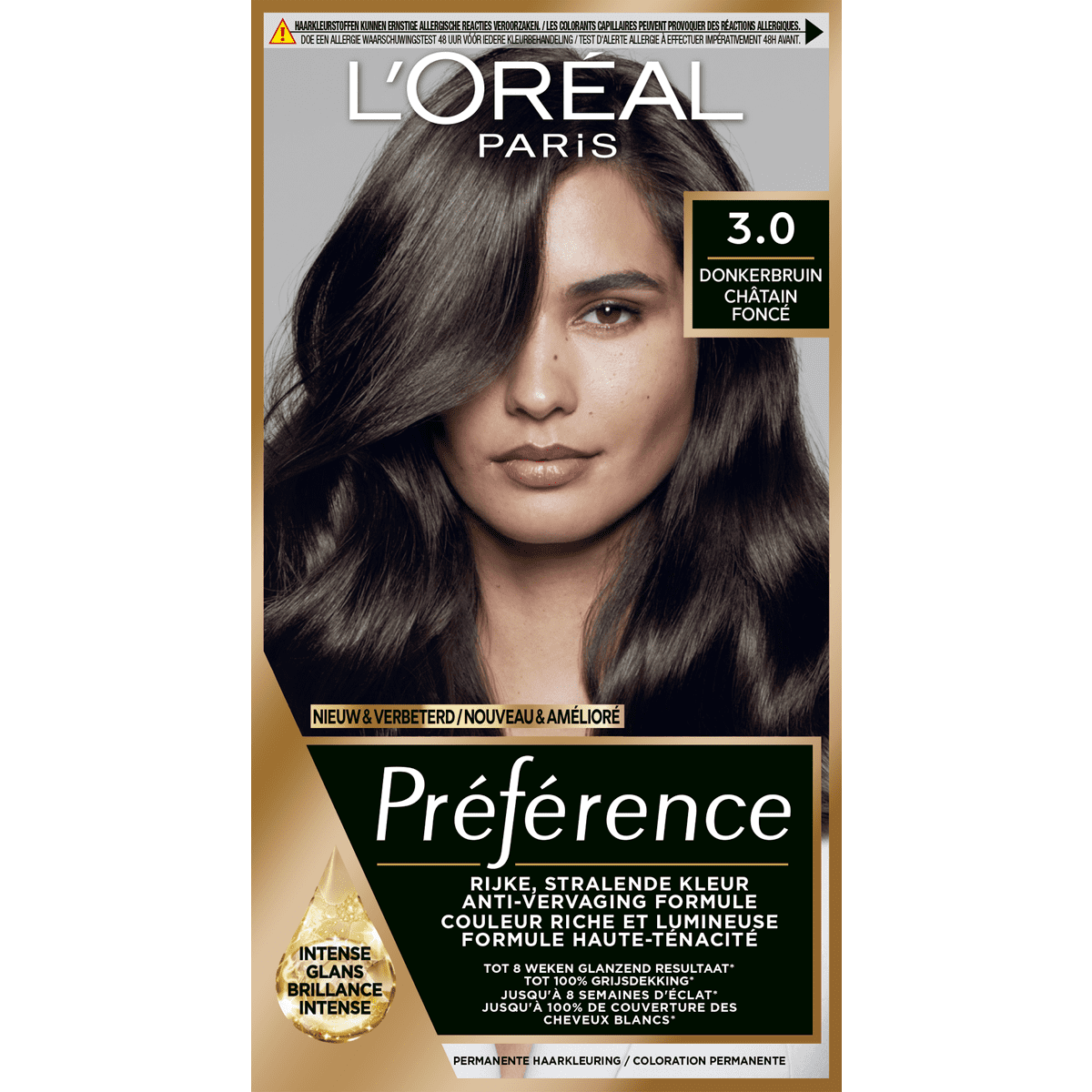 L'Oréal Paris Préférence Permanente Haarverf 3 Donkerbruin