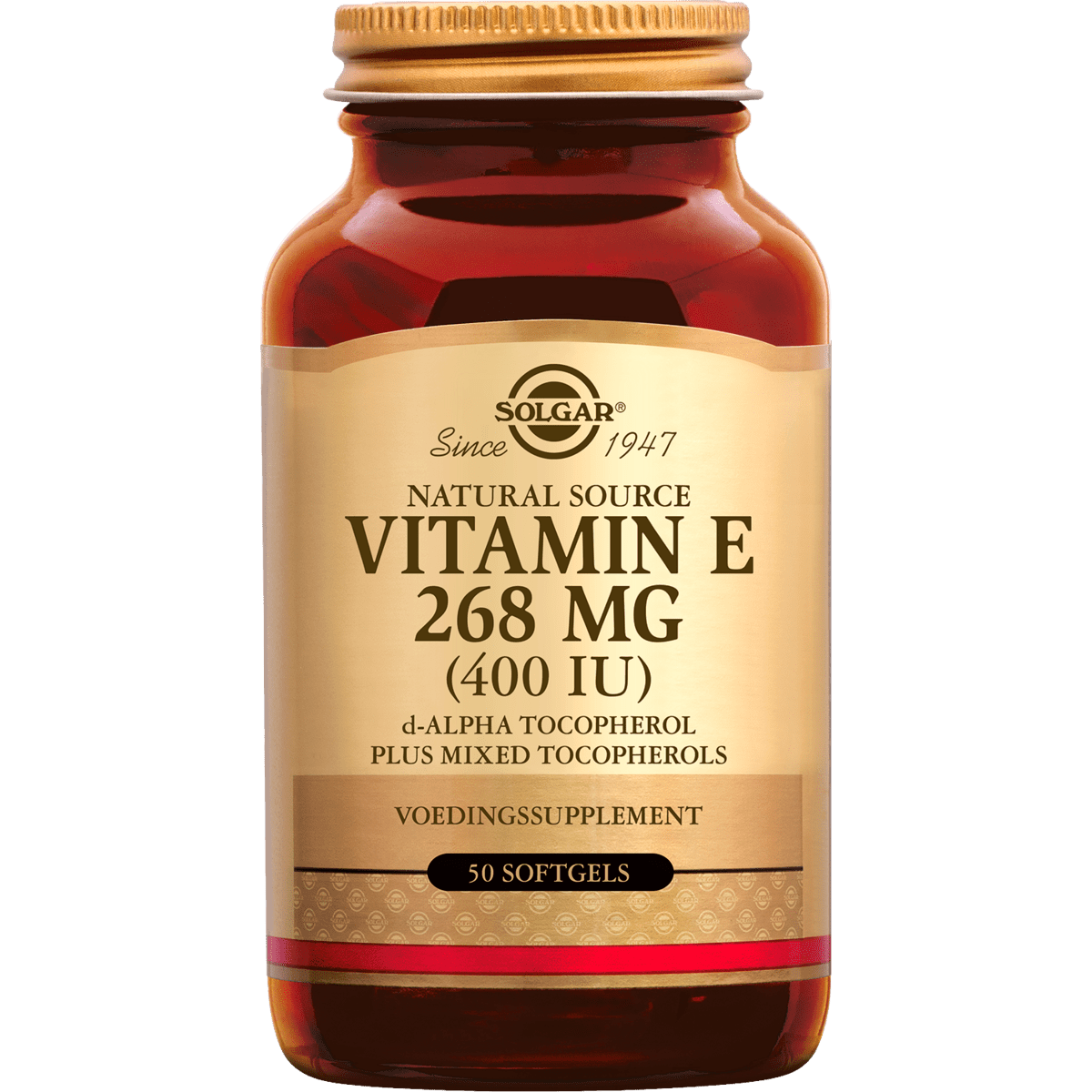 Solgar Vitamine E 268 MG/400 IU Softgels 50 stuks
