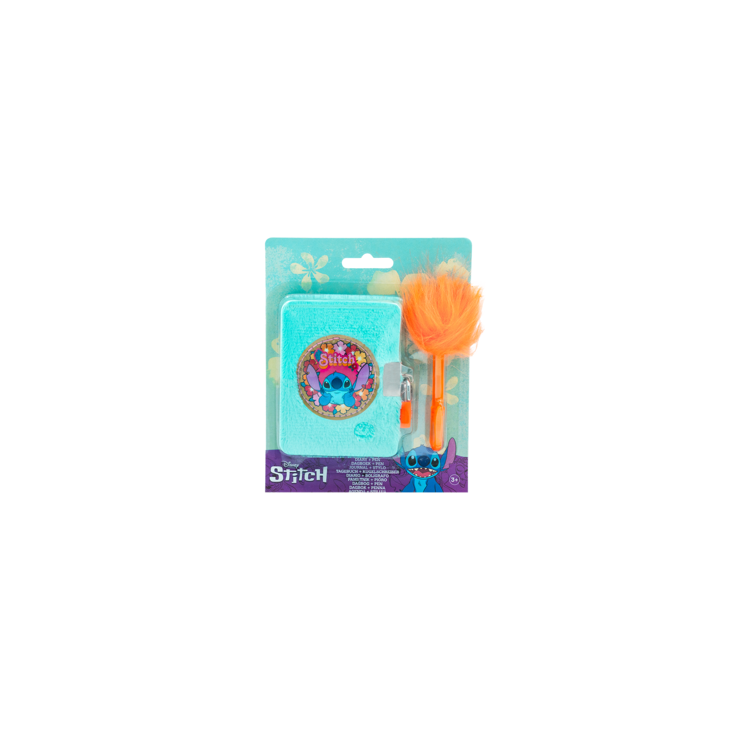 Stitch Pluche Dagboekje Met Slot Fluffy Pen