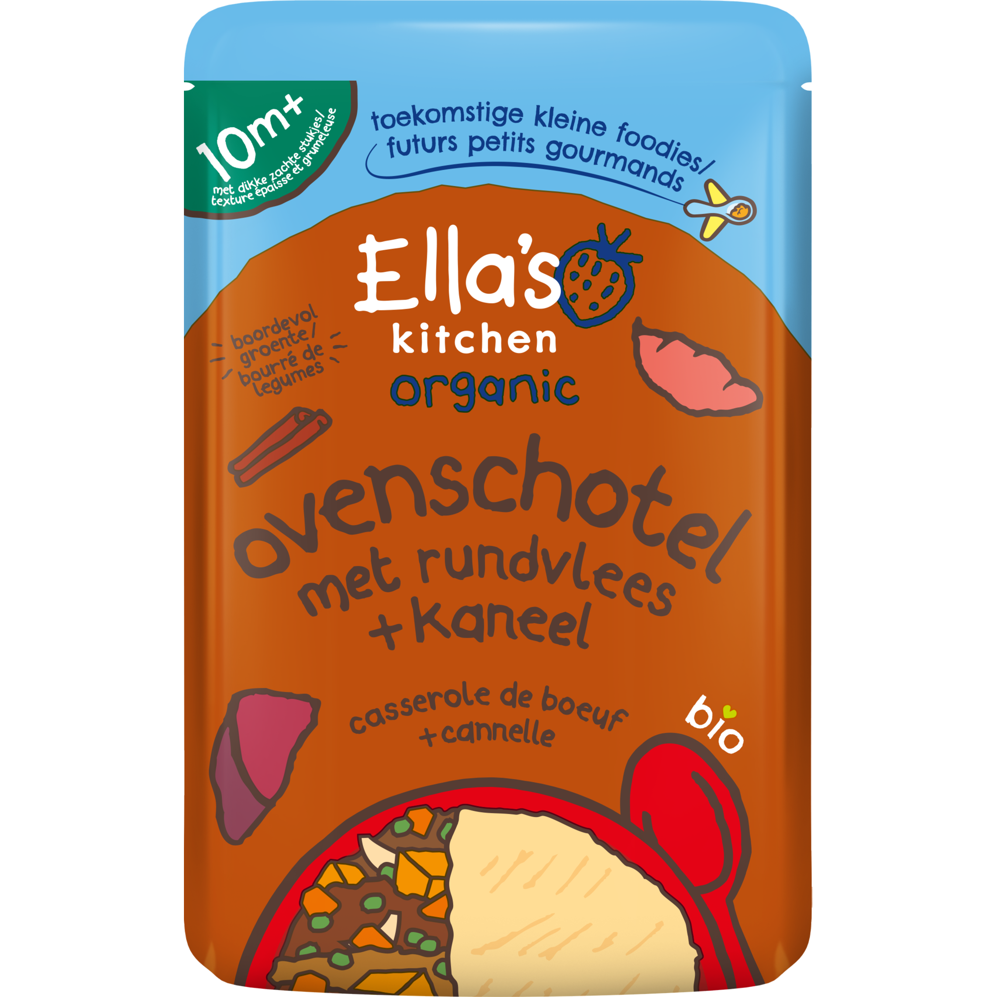 Ella's Kitchen Bio Ovenschotel Rundvlees Kaneel 10+ Maanden 190 gram