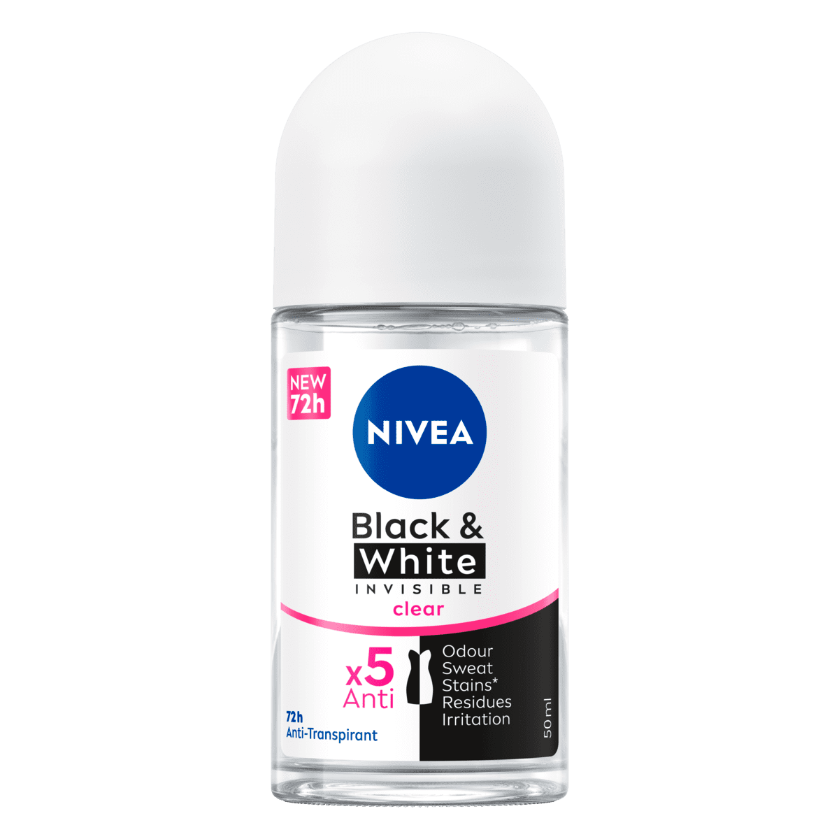 NIVEA Black & White Invisible Original Deodorant Roller 50 ML