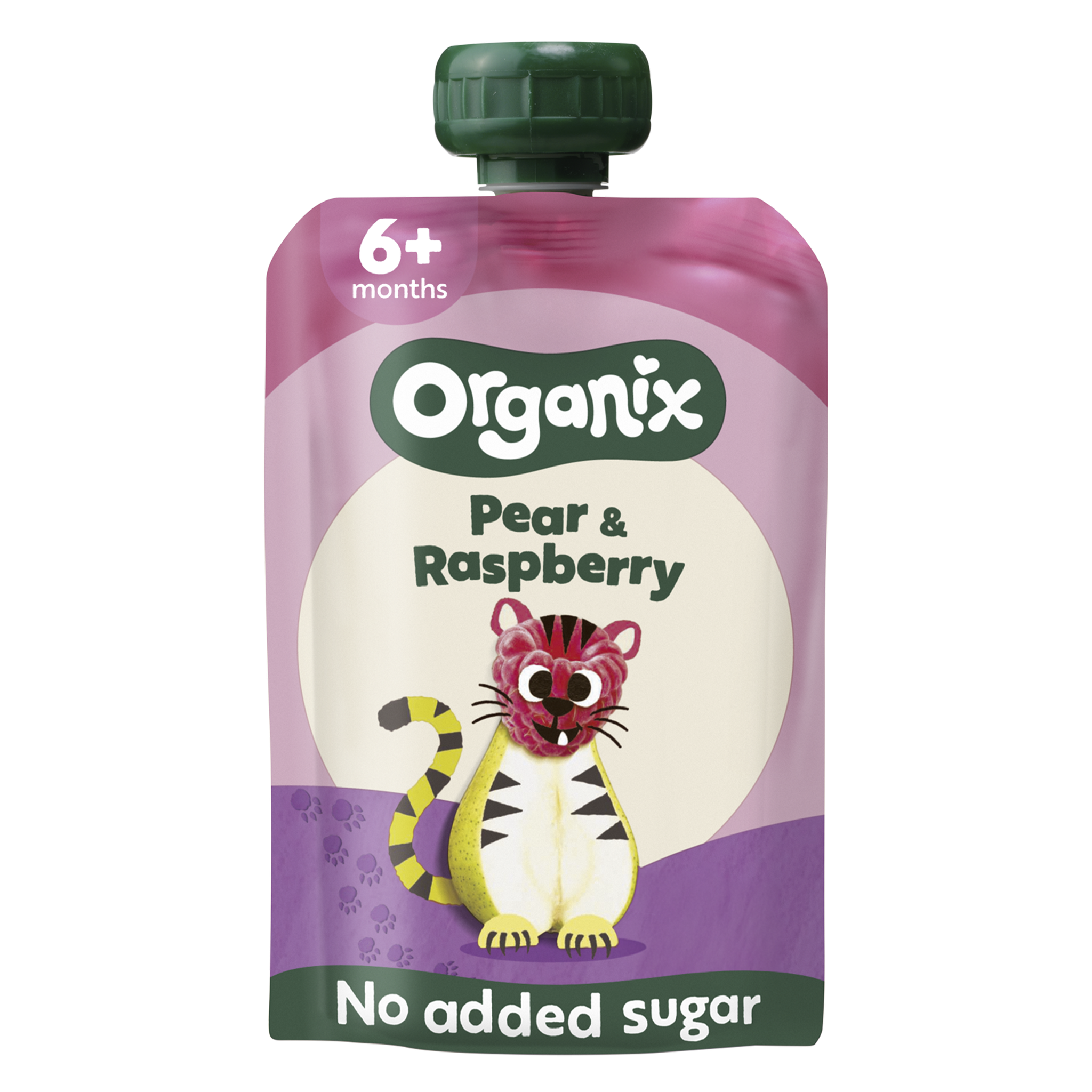 Organix Bio Knijpfruit Peer Framboos 6+ Maanden 100 gram