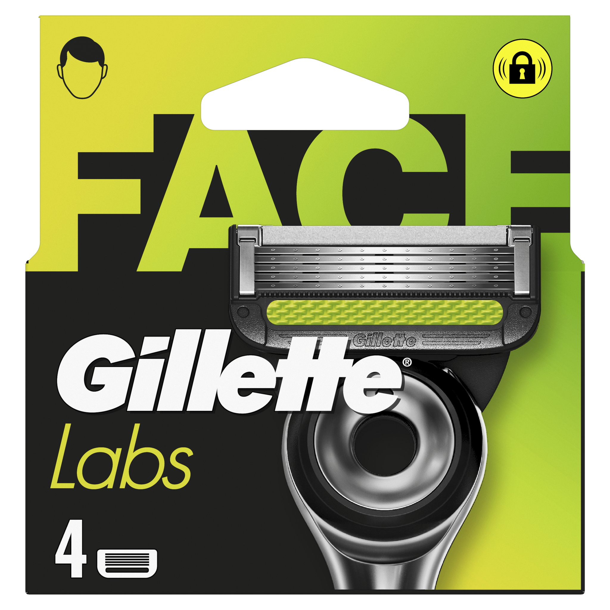 GilletteLabs Navulmesjes 4 stuks