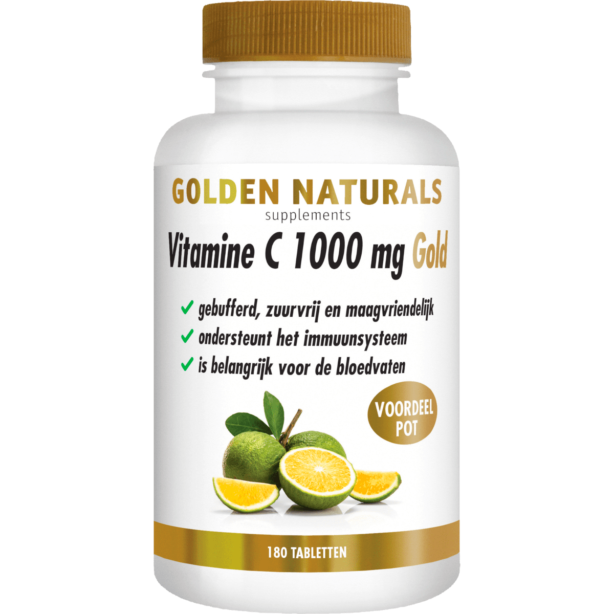 Golden Naturals Vitamine C 1000 MG Gold Tabletten 180 stuks