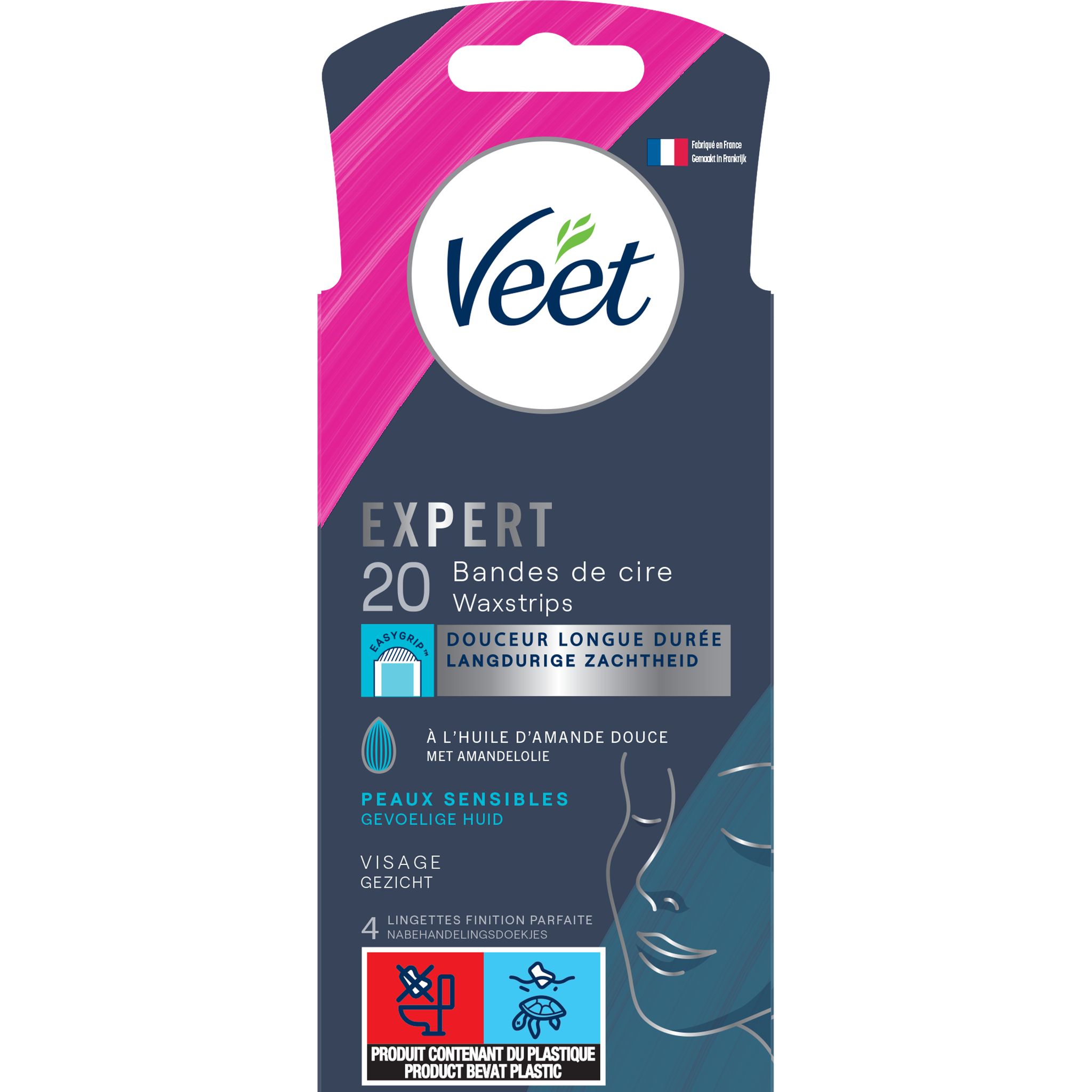 Veet Expert Gezicht Waxstrips 20 stuks