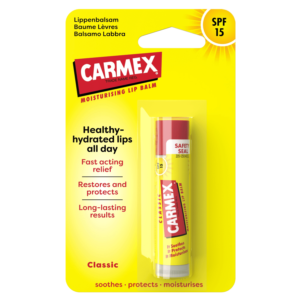 Carmex Classic Lip Balm Stick SPF15 1 EA Etos