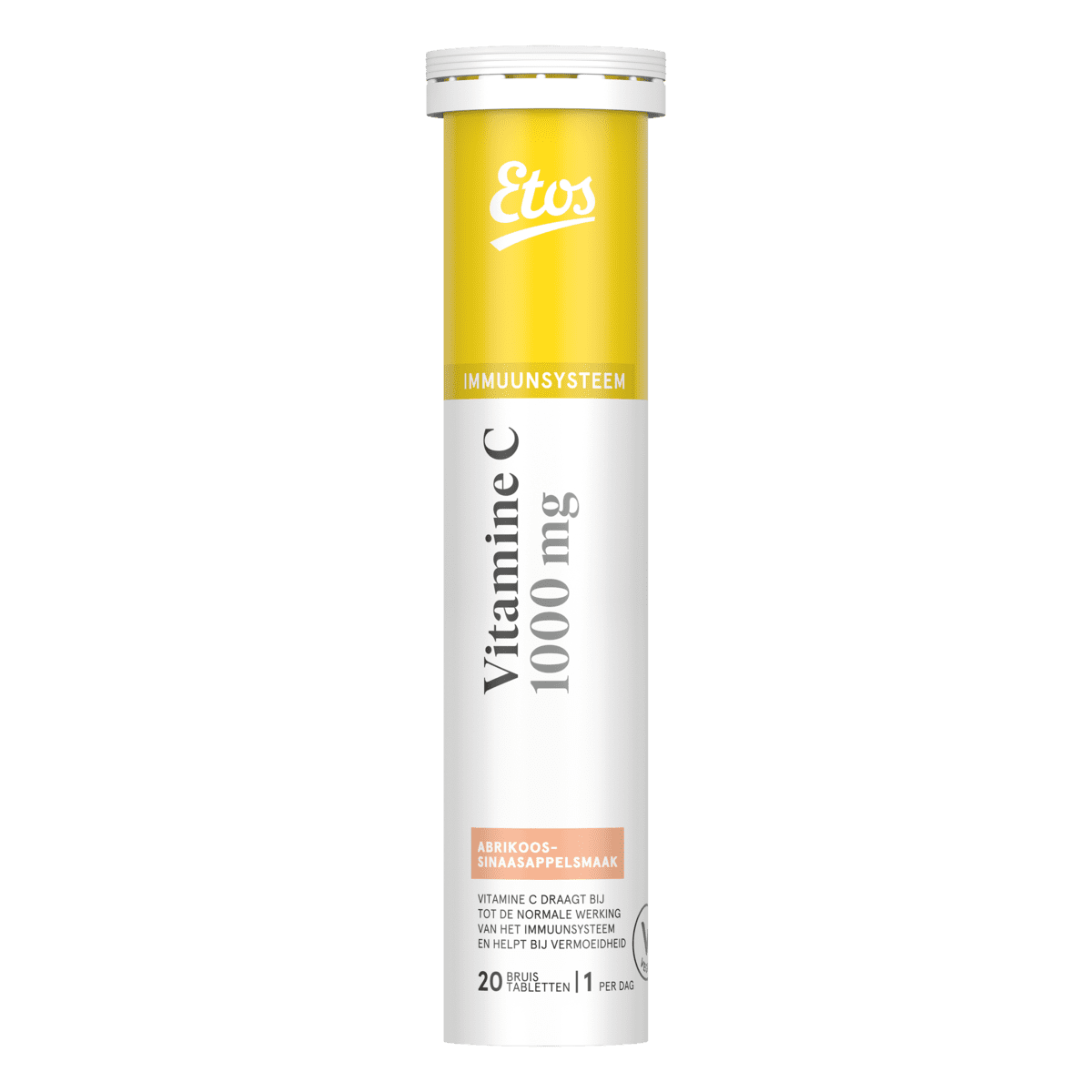 Etos Vitamine C Abrikoos/Sinasappel Bruistabletten 20 stuks