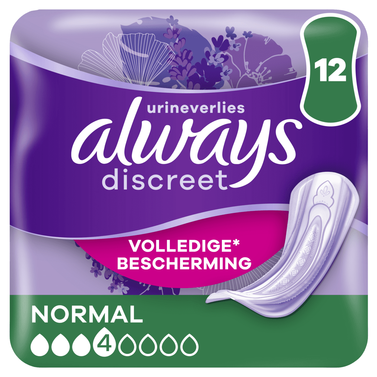 Always Incontinentieverband Discreet Normal 12 stuks
