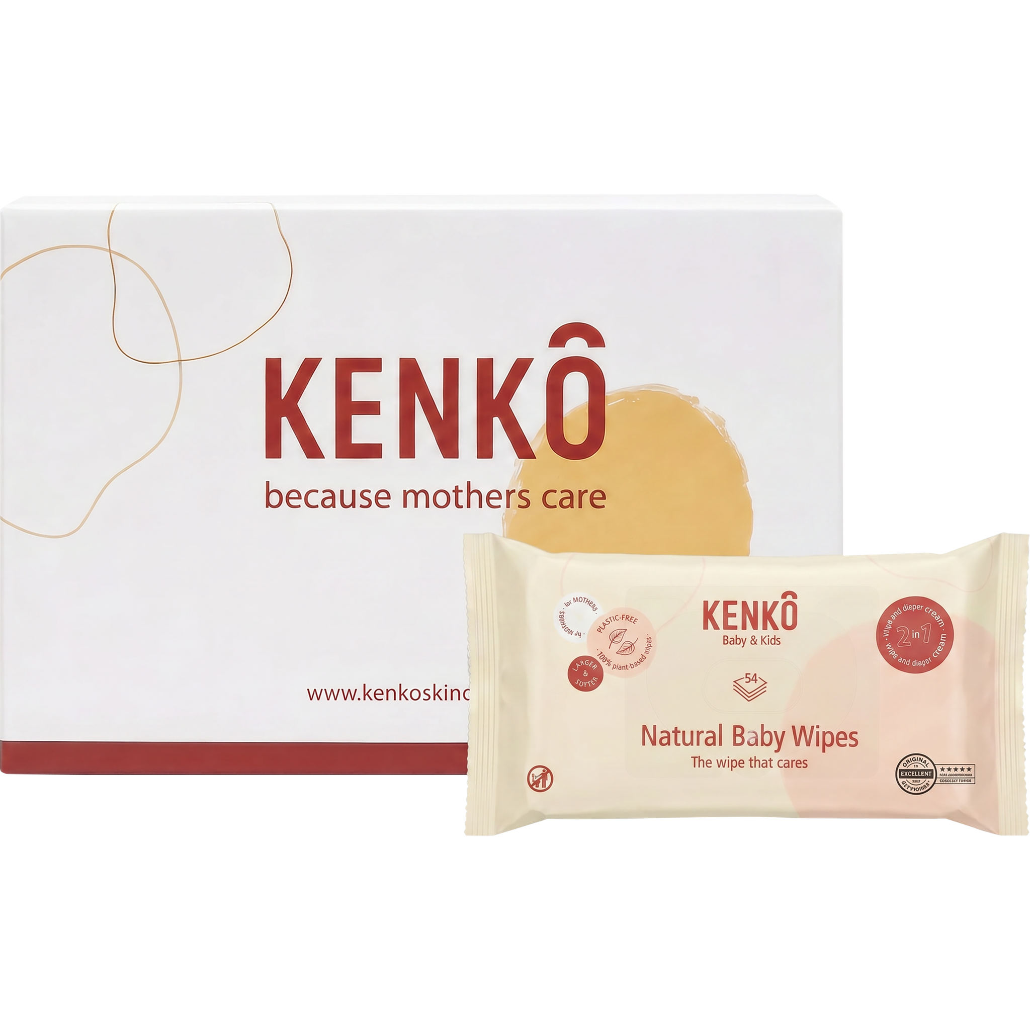 Kenkô Natural Billendoekjes Megabox 14x54 stuks