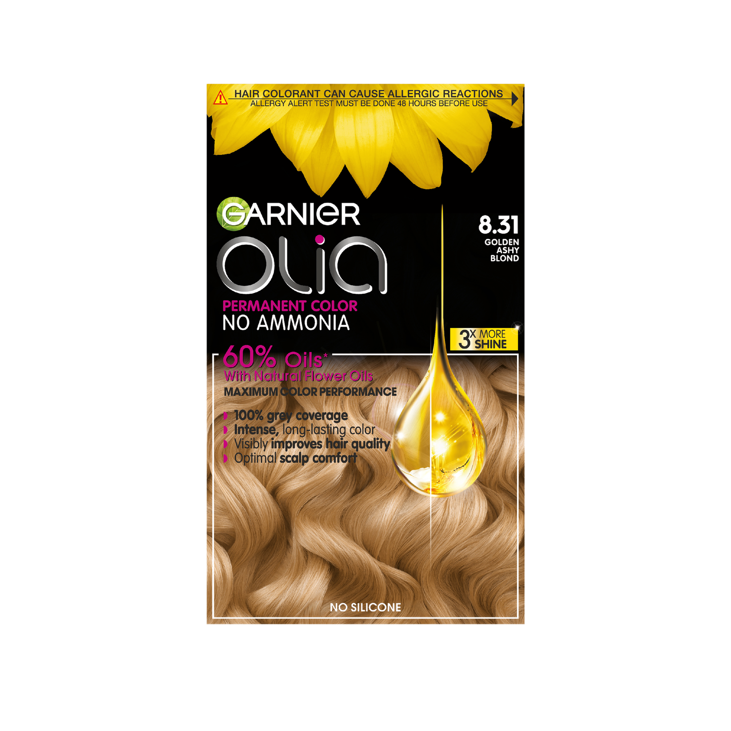 Garnier Olia Goud Asblond 8.31 Permanent Zonder Ammoniak