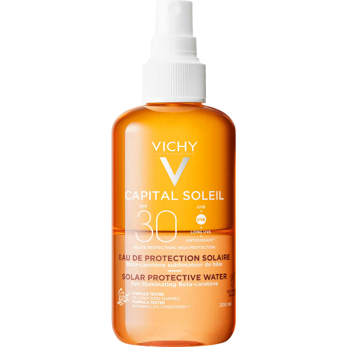 Vichy Capital Soleil Zonbeschermend Water Bruine Teint SPF30 200 ML