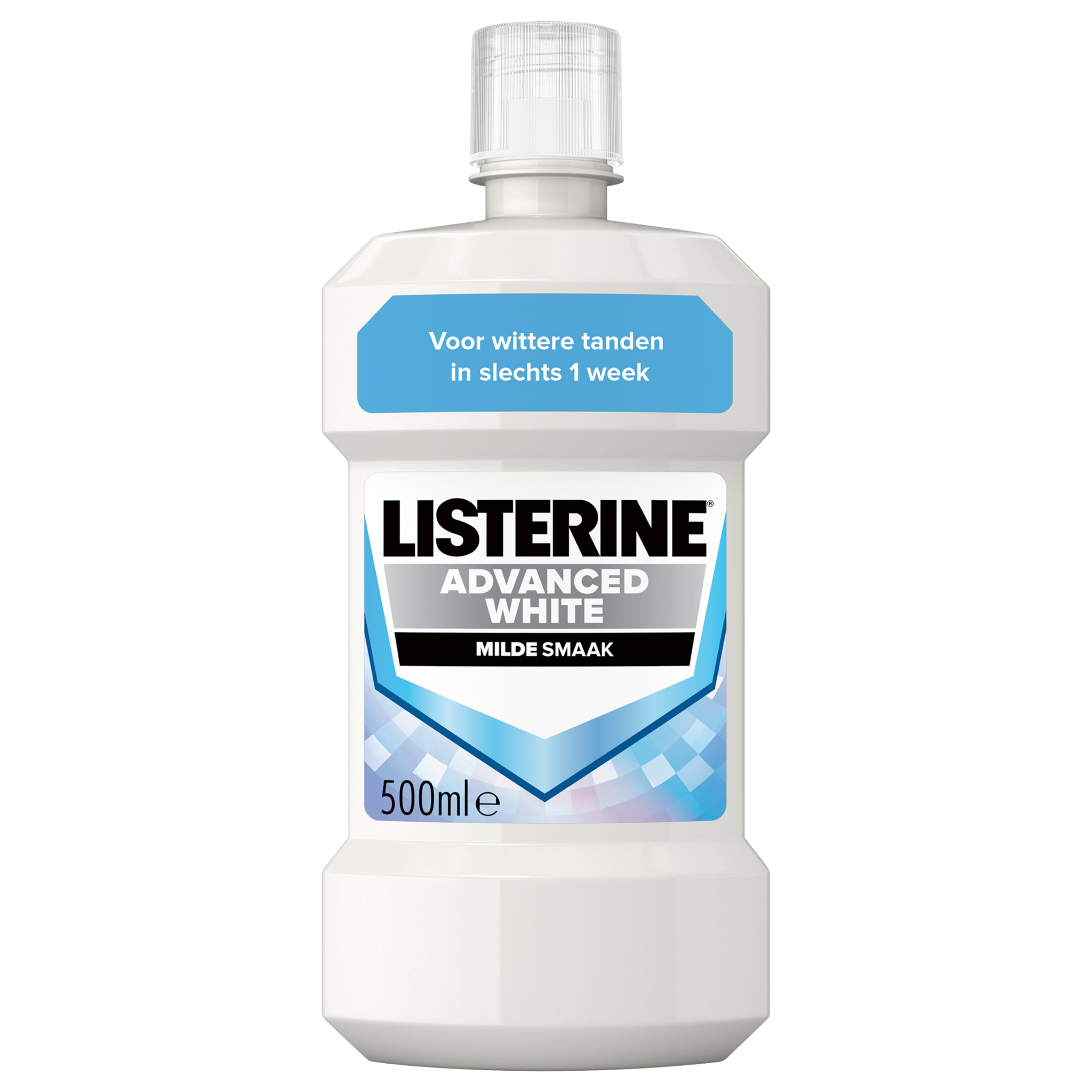 Listerine Advanced White Mild Zonder Alcohol Mondwater 500 ml