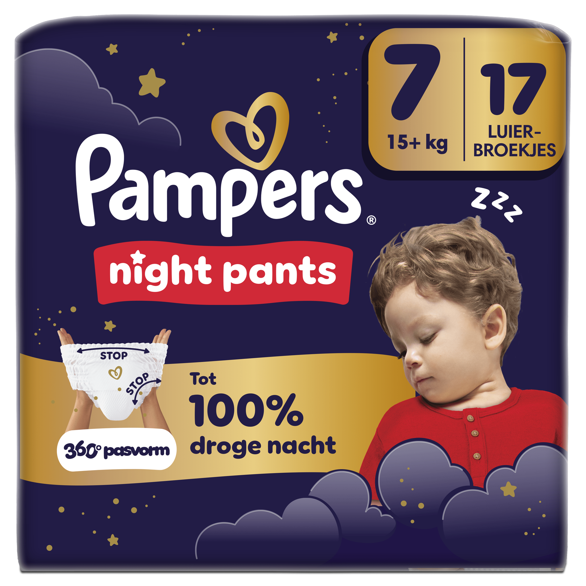 Pampers Baby Dry Night Pants Luierbroekjes Maat 7 15+ kg 17 stuks