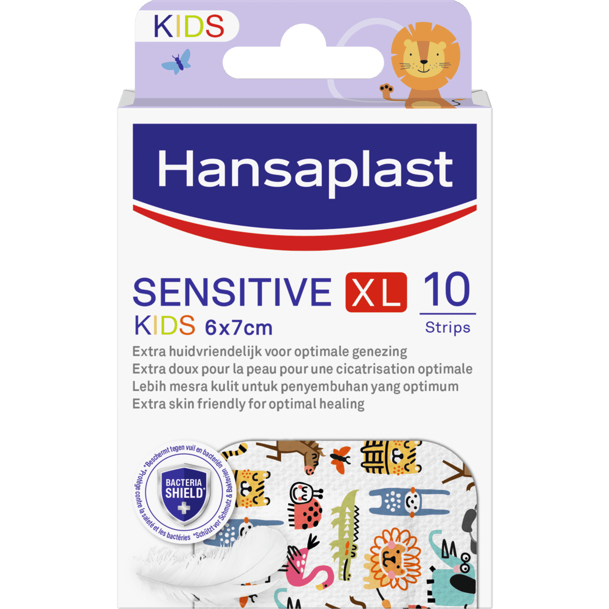 Hansaplast Sensitive Kids XL Wondpleister 10 stuks