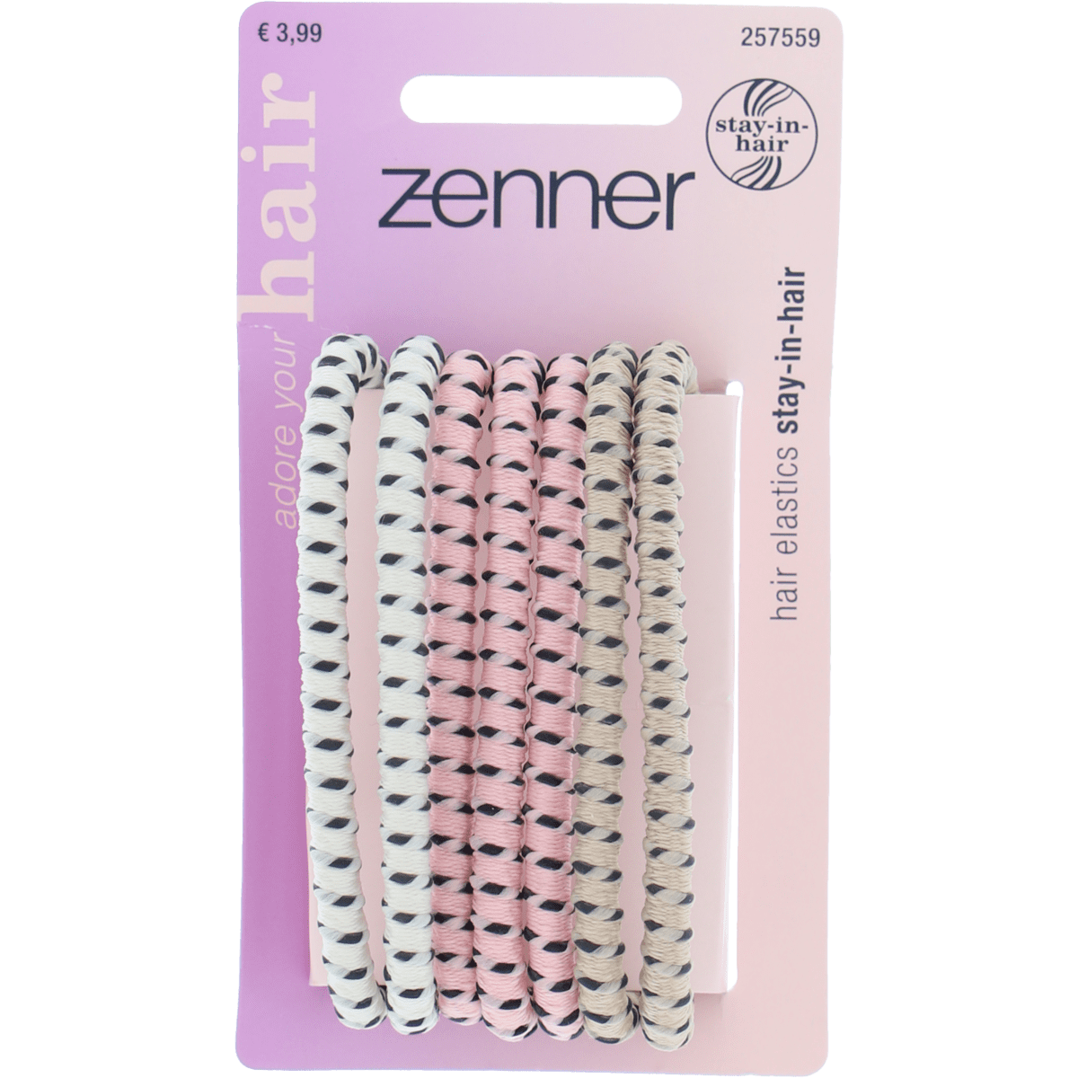 Zenner Haarelastiek Stay-in-Hair 7x