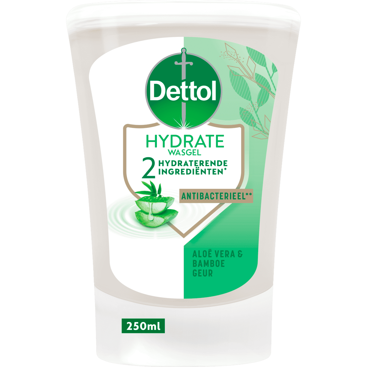 Dettol No Touch Aloë Vera & Bamboe Antibacteriële Handzeep Navulling 250 ML