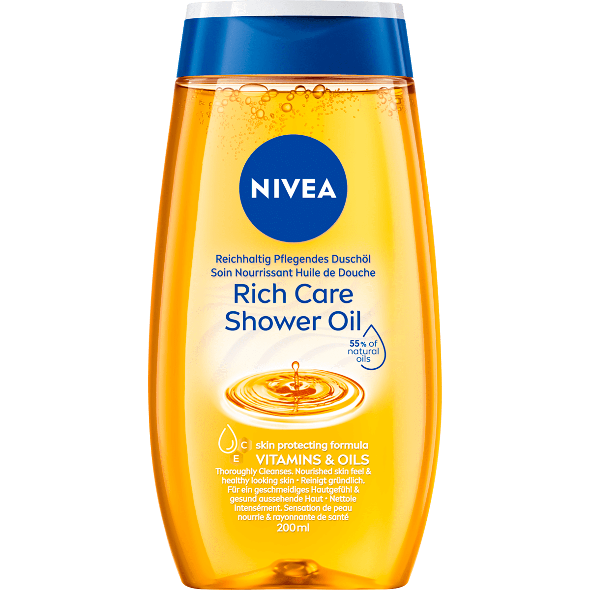 NIVEA Shower Oil 200 ML 200 ML Etos