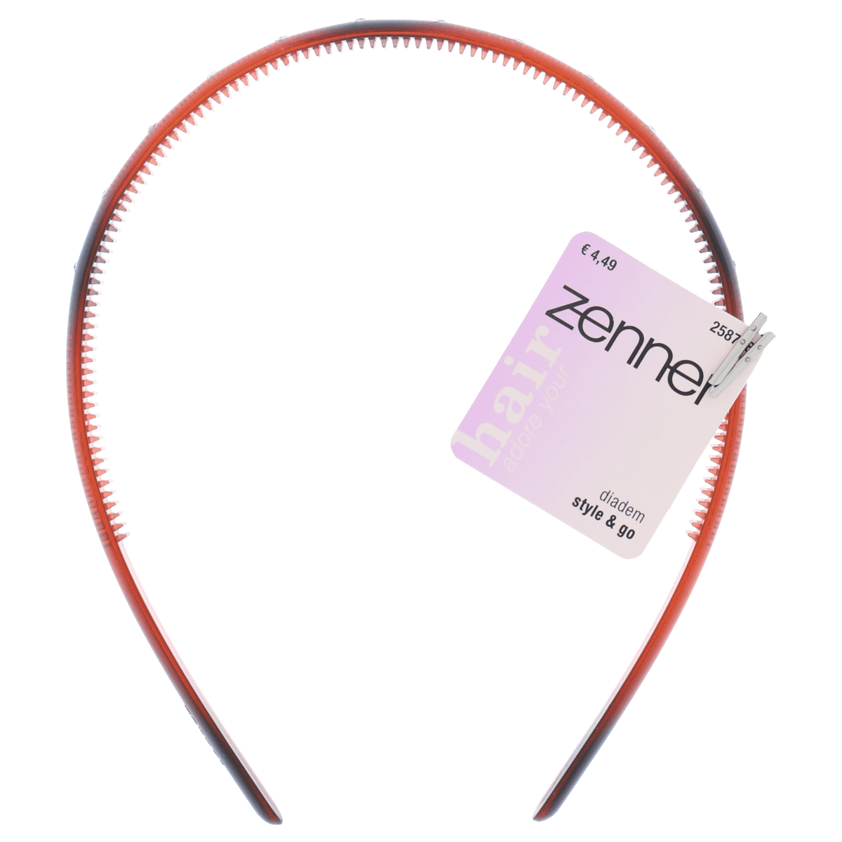 Zenner Diadeem�Small�Strass 10mm Bruin