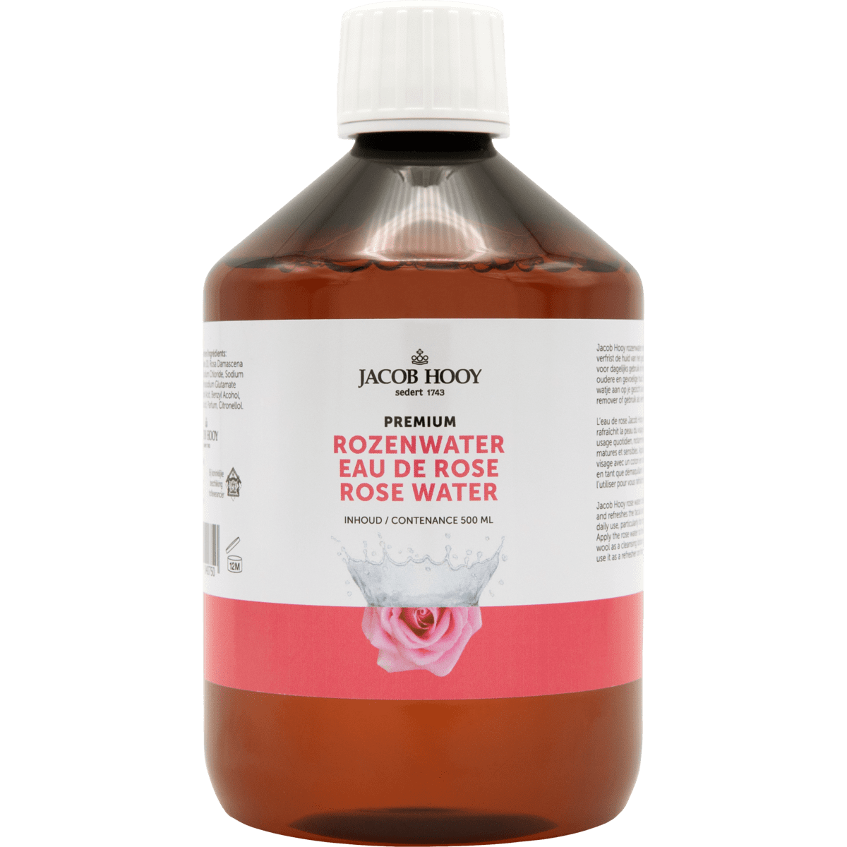 Jacob Hooy Rozenwater Premium 500 ML