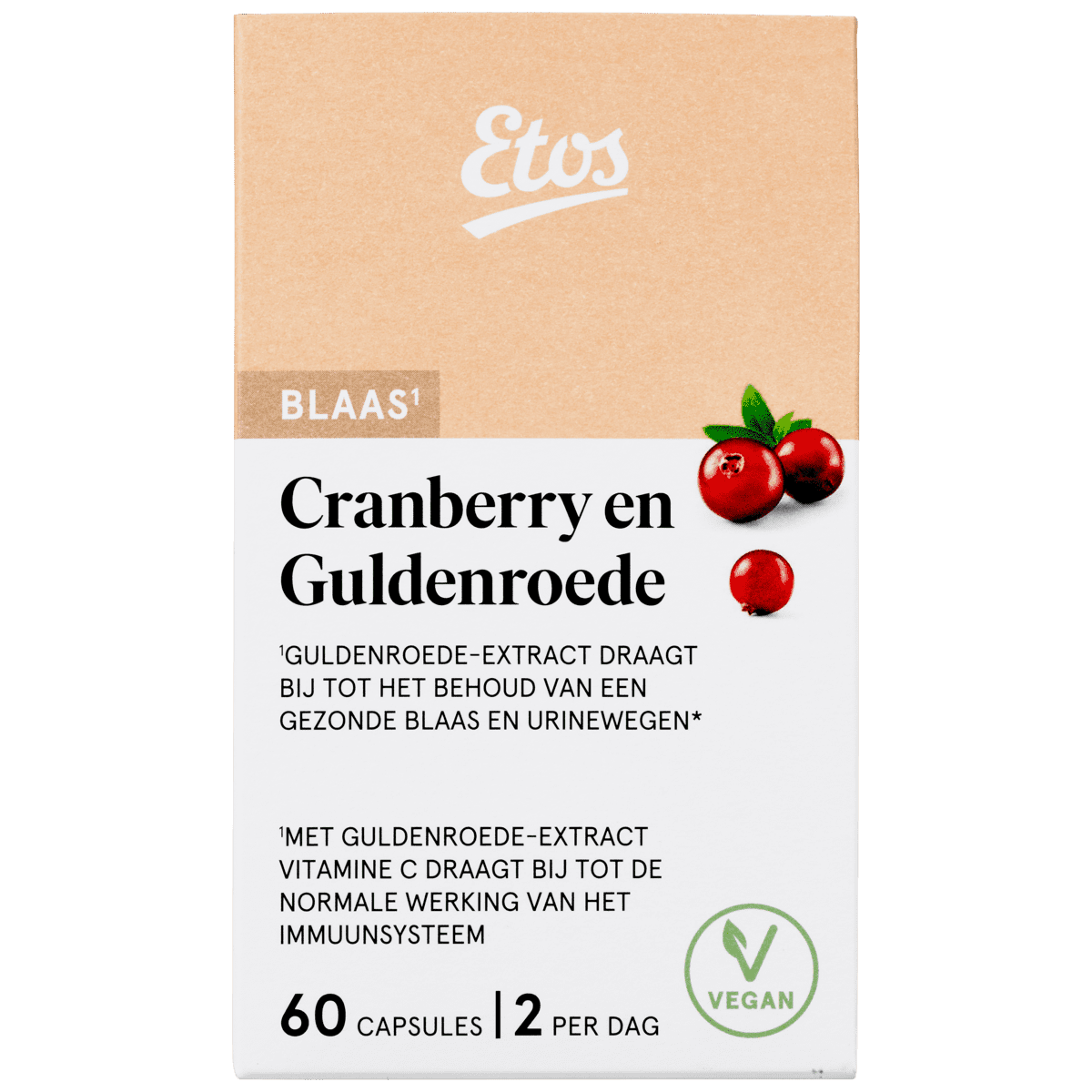 Etos Blaas Cranberry Capsules 60 Ea Etos